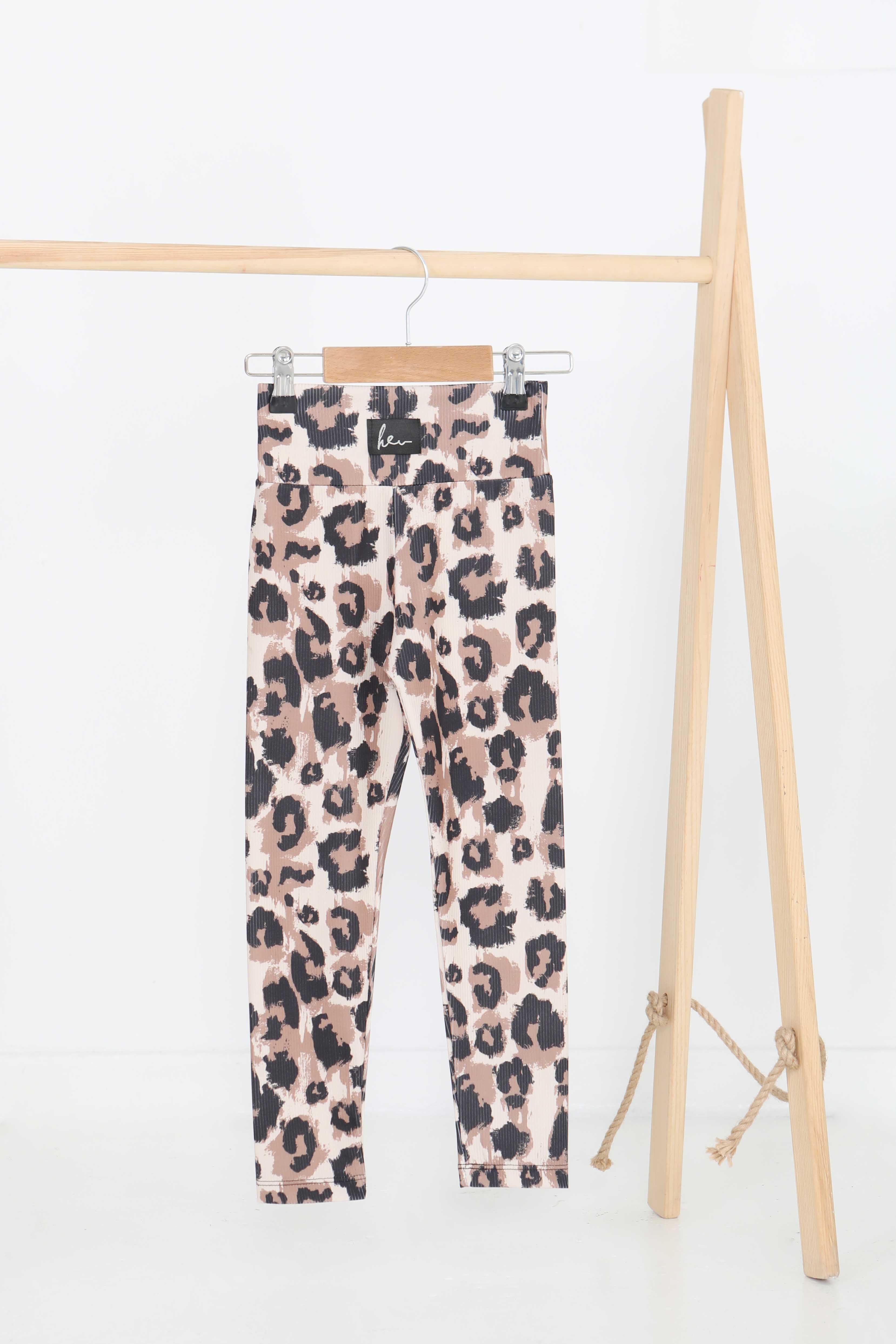 Kız Çocuk Vizon Baskılı Armalı Tayt - 27203 - 1