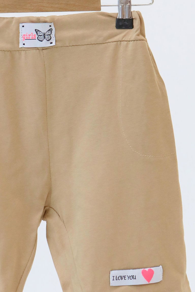 Kız Çocuk Vizon Baskılı Şort - 27333 - TOFİSA