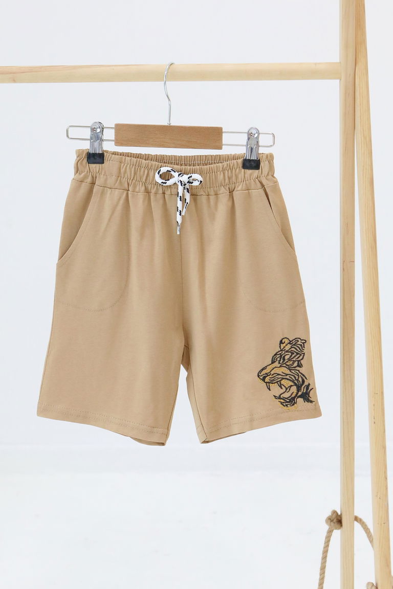 Kız Çocuk Vizon Baskılı Şort - 27336 - TOFİSA