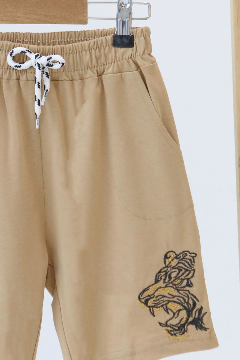 Kız Çocuk Vizon Baskılı Şort - 27336 - TOFİSA