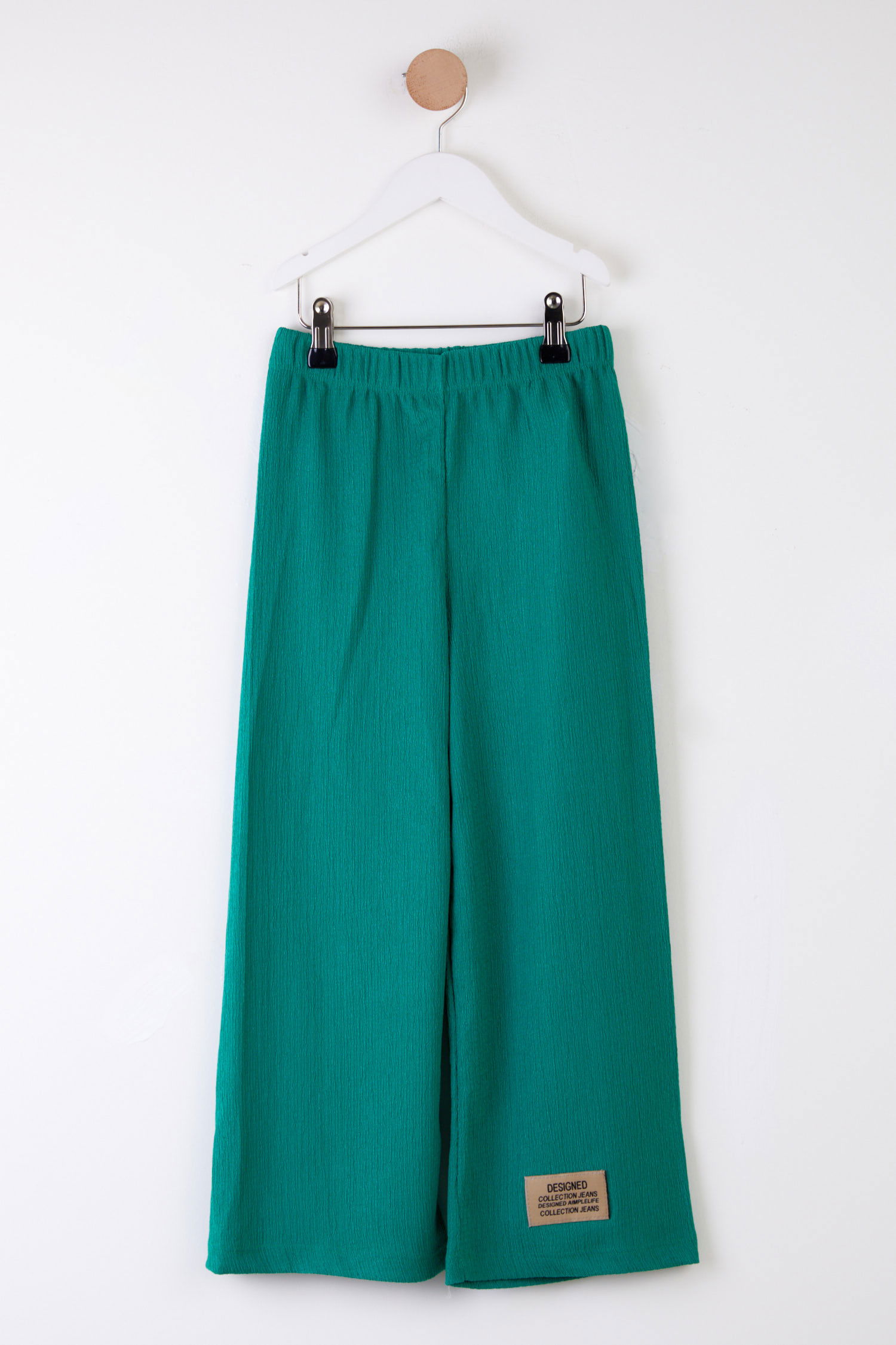 Kız Çocuk Yesil Arma Detaylı Pijama Altı - 25488 - 1