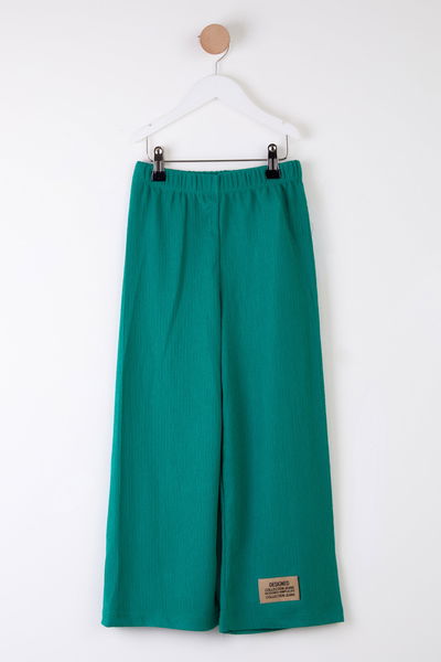 Kız Çocuk Yesil Arma Detaylı Pijama Altı - 25488 