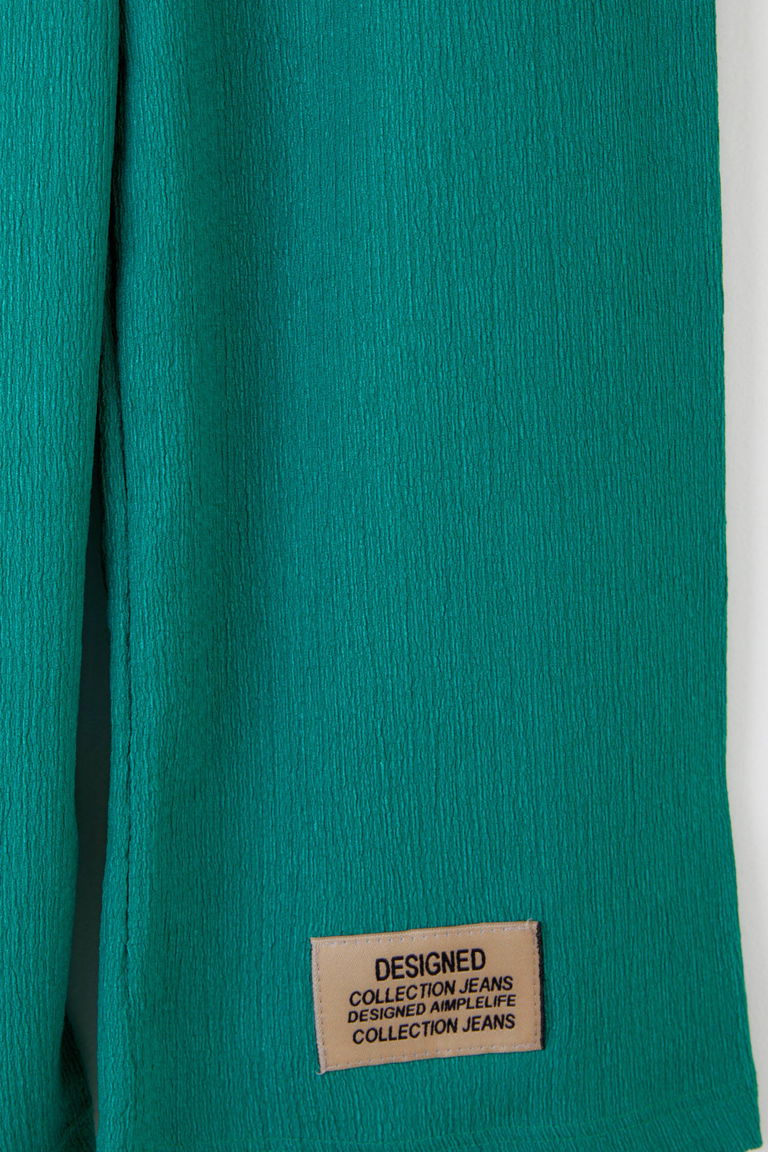 Kız Çocuk Yesil Arma Detaylı Pijama Altı - 25488 - TOFİSA