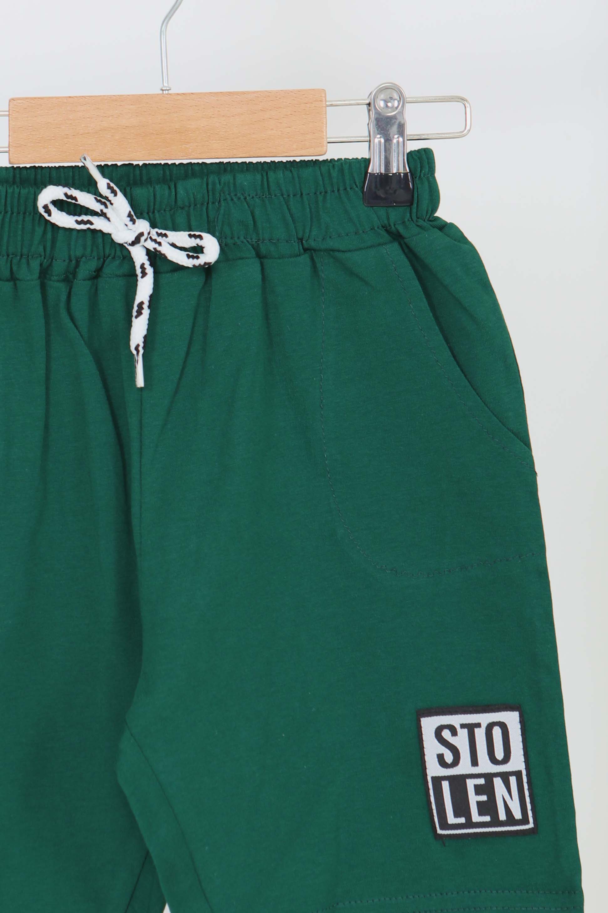 Kız Çocuk Zümrüt Baskılı Şort - 27335 - 2