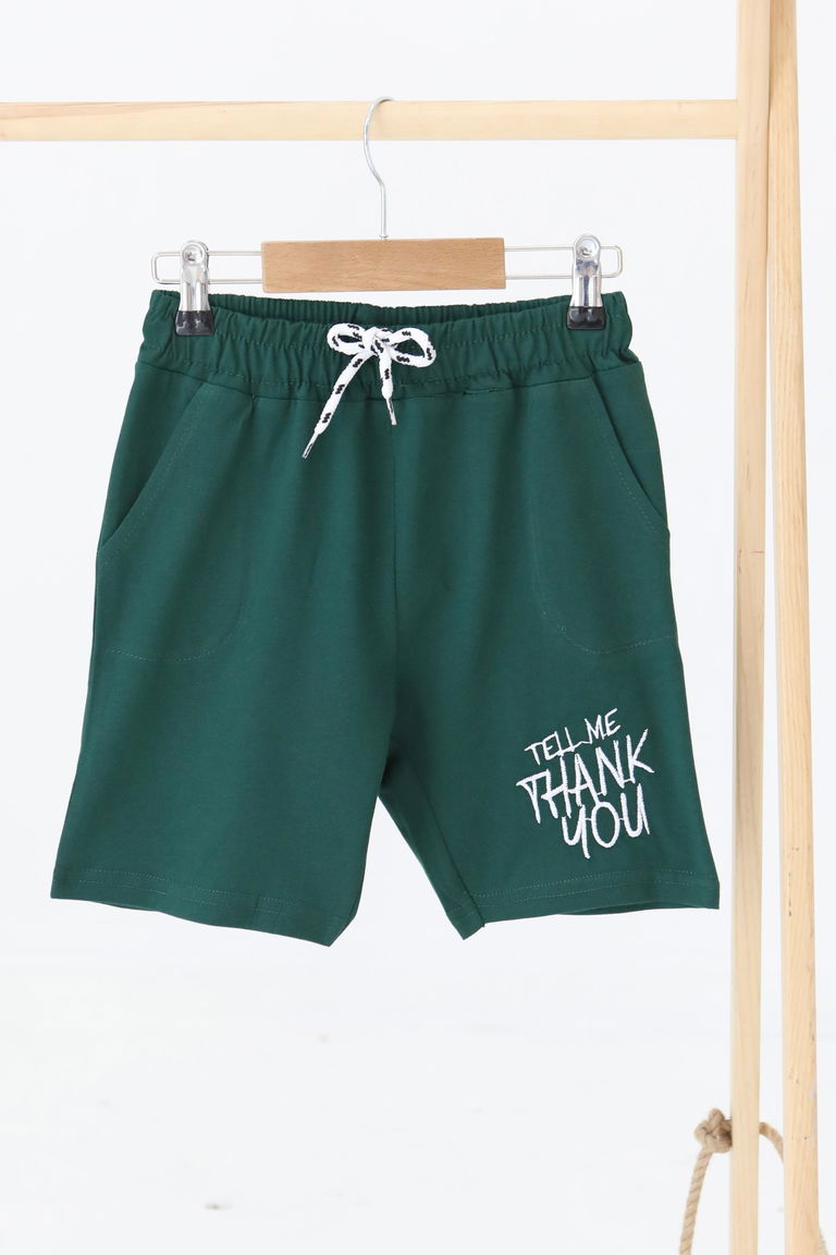 Kız Çocuk Zümrüt Baskılı Şort - 27337 - TOFİSA