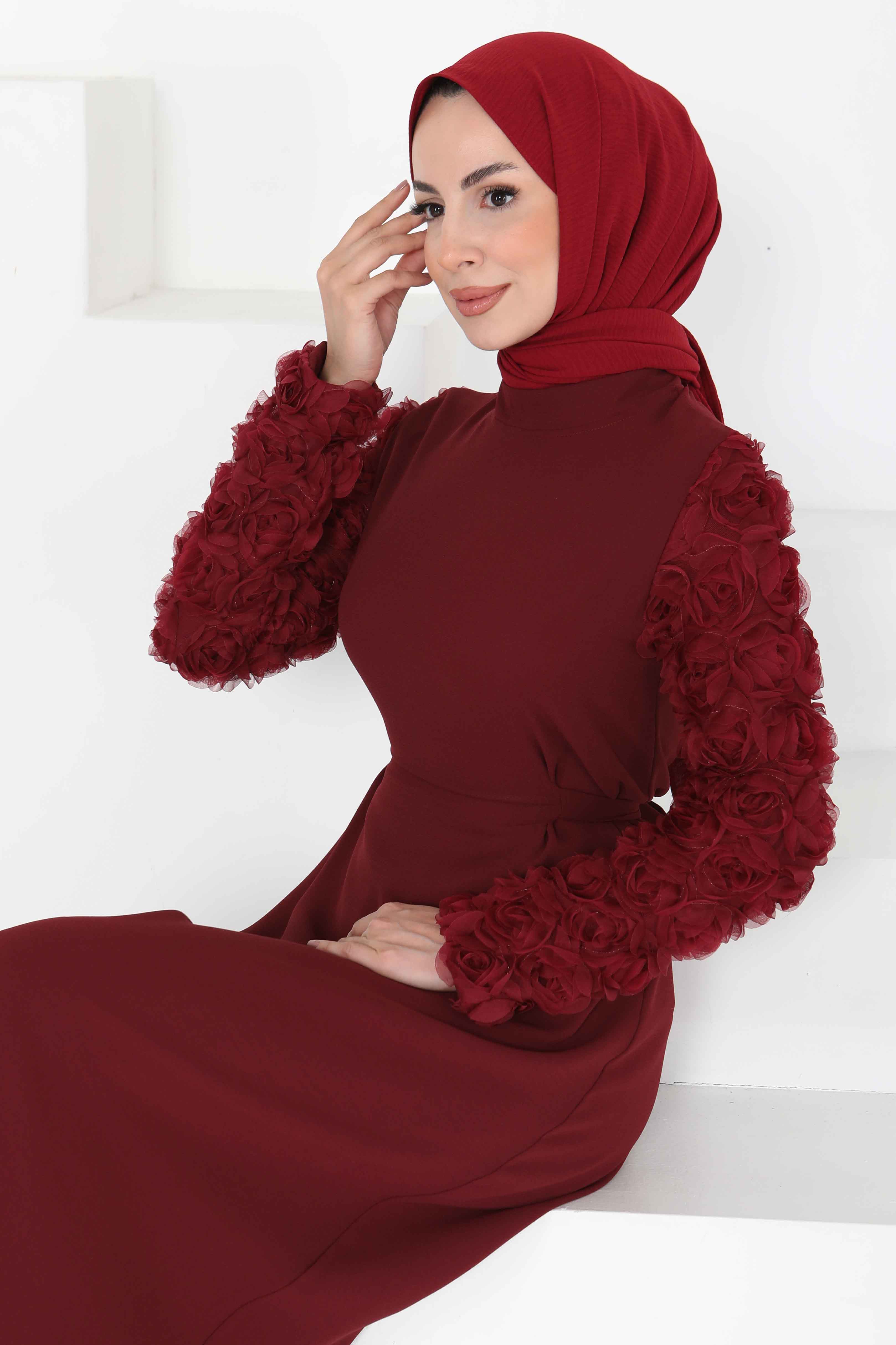 Kolu Güllü Elbise - 27185 - 11