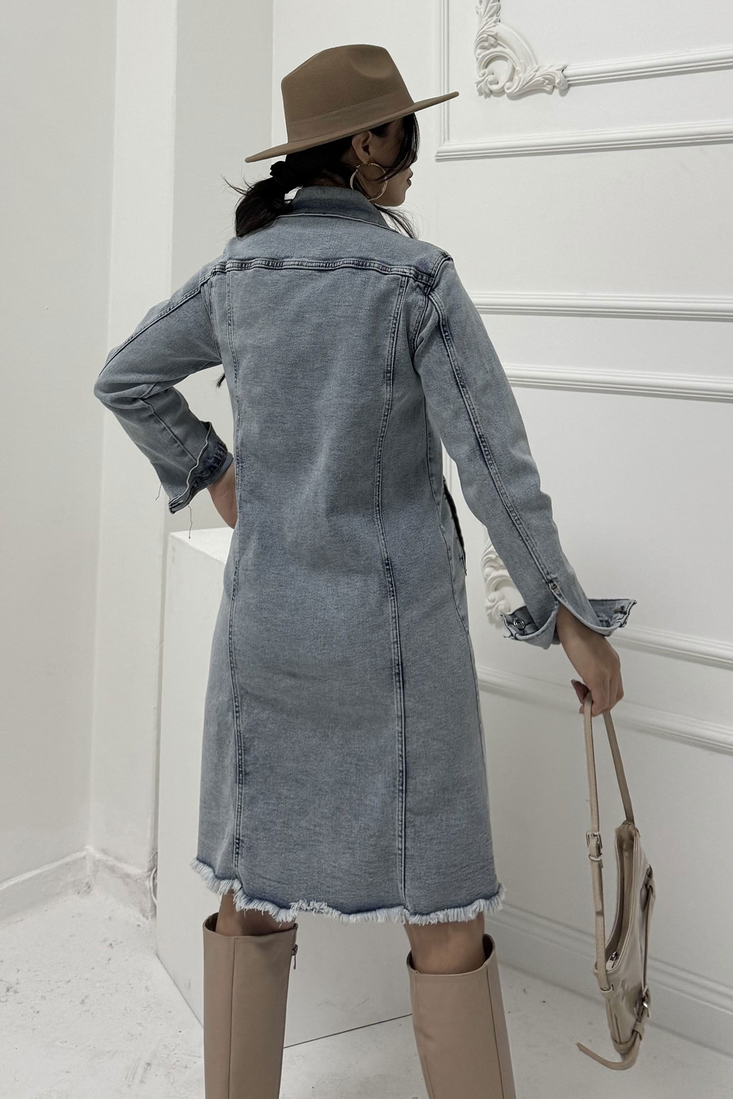 Kot Ceket Acik Mavi - 26733 - 6