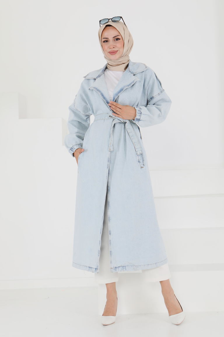 Kot Kuşaklı Trençkot - 27444 - TOFİSA