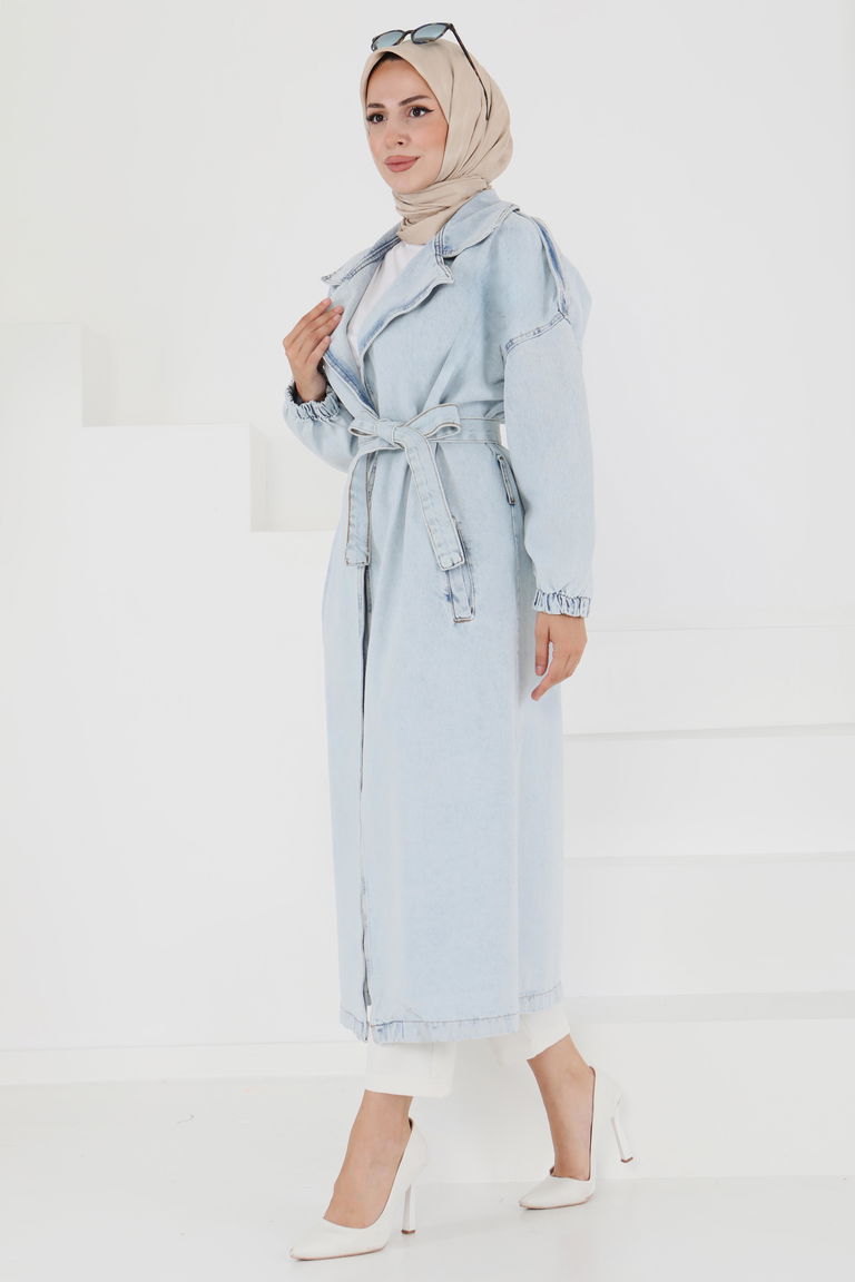 Kot Kuşaklı Trençkot - 27444 - TOFİSA