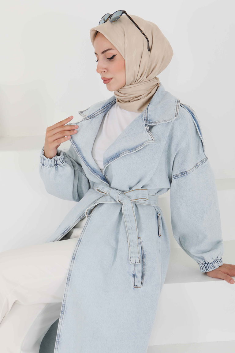 Kot Kuşaklı Trençkot - 27444 - TOFİSA