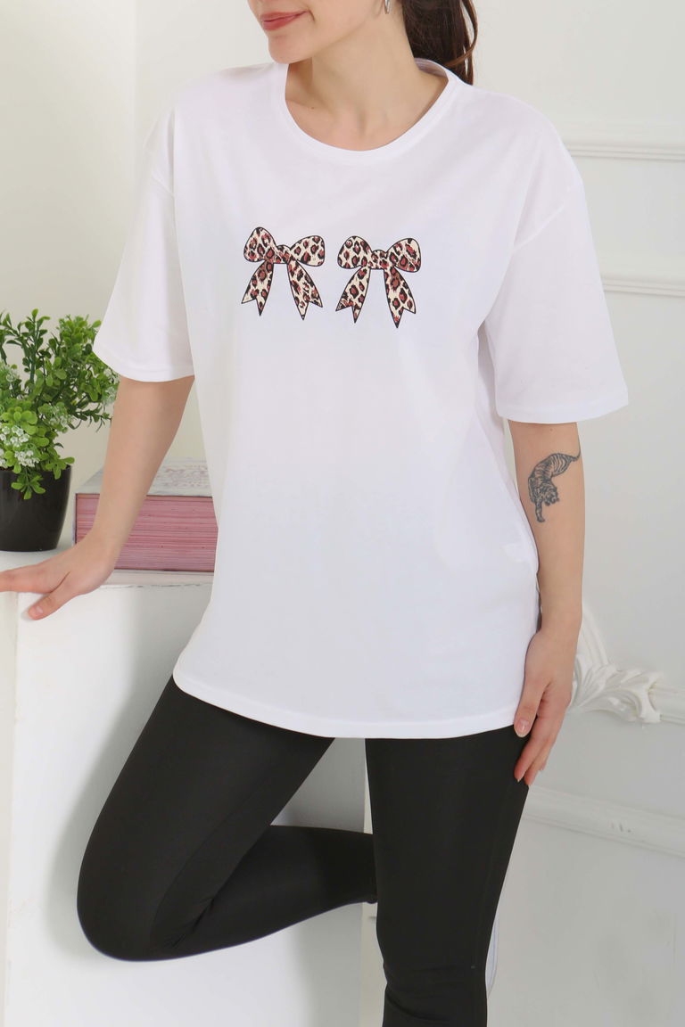 Kurdale Baskılı Kısa Kollu T-Şhirt - 27120 - TOFİSA