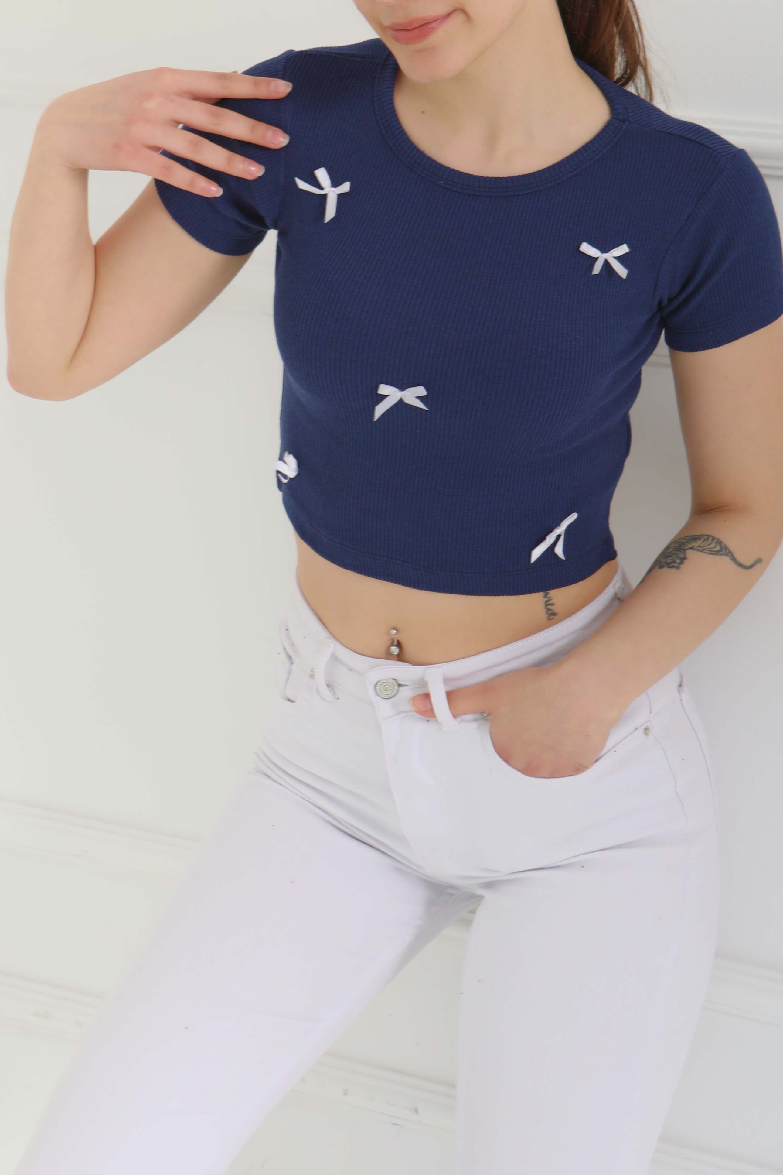 Kurdale Detaylı Bady Lacivert - 27142 - 3