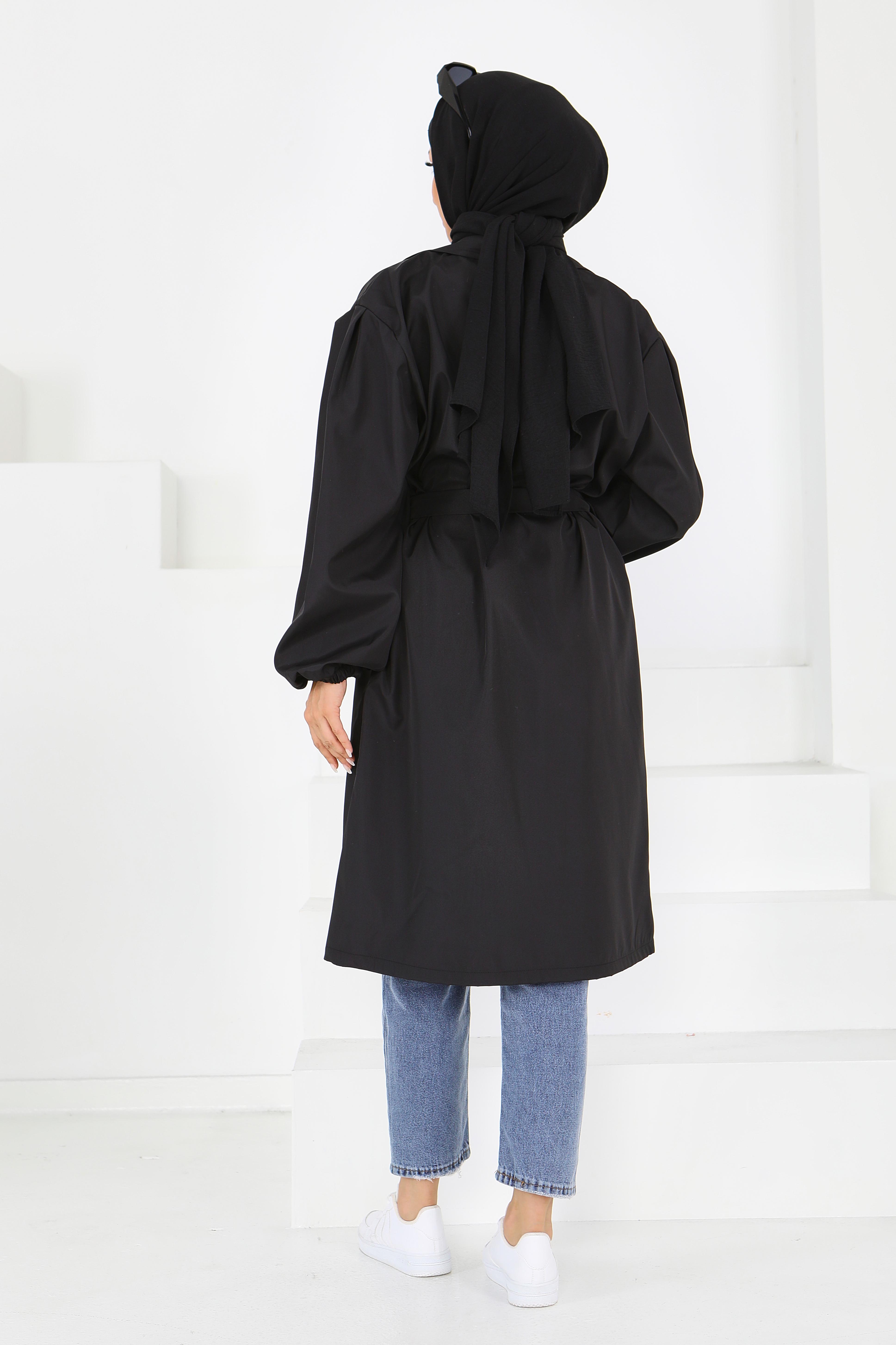 Kuşaklı Trençkot - 27603 - 6