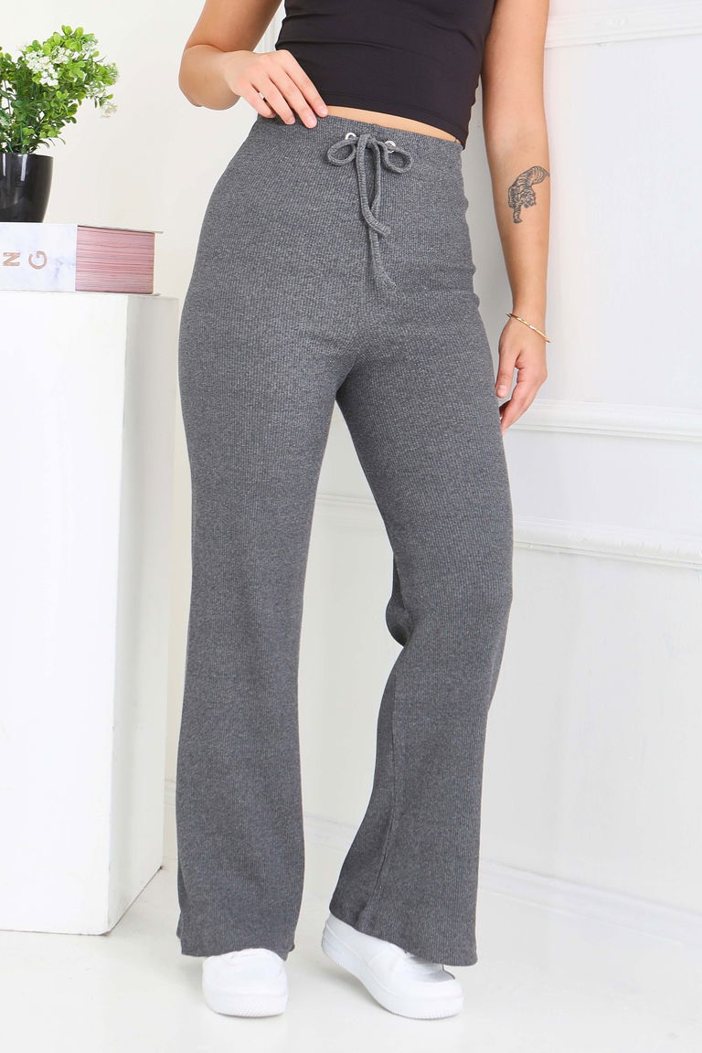 Kuşgözlü Pantolon Füme - 27133 - TOFİSA