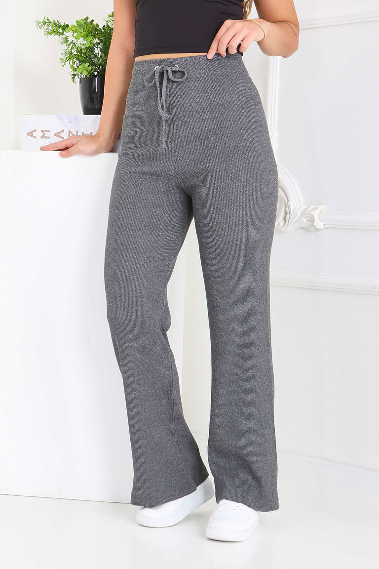 Kuşgözlü Pantolon Füme - 27133 - TOFİSA