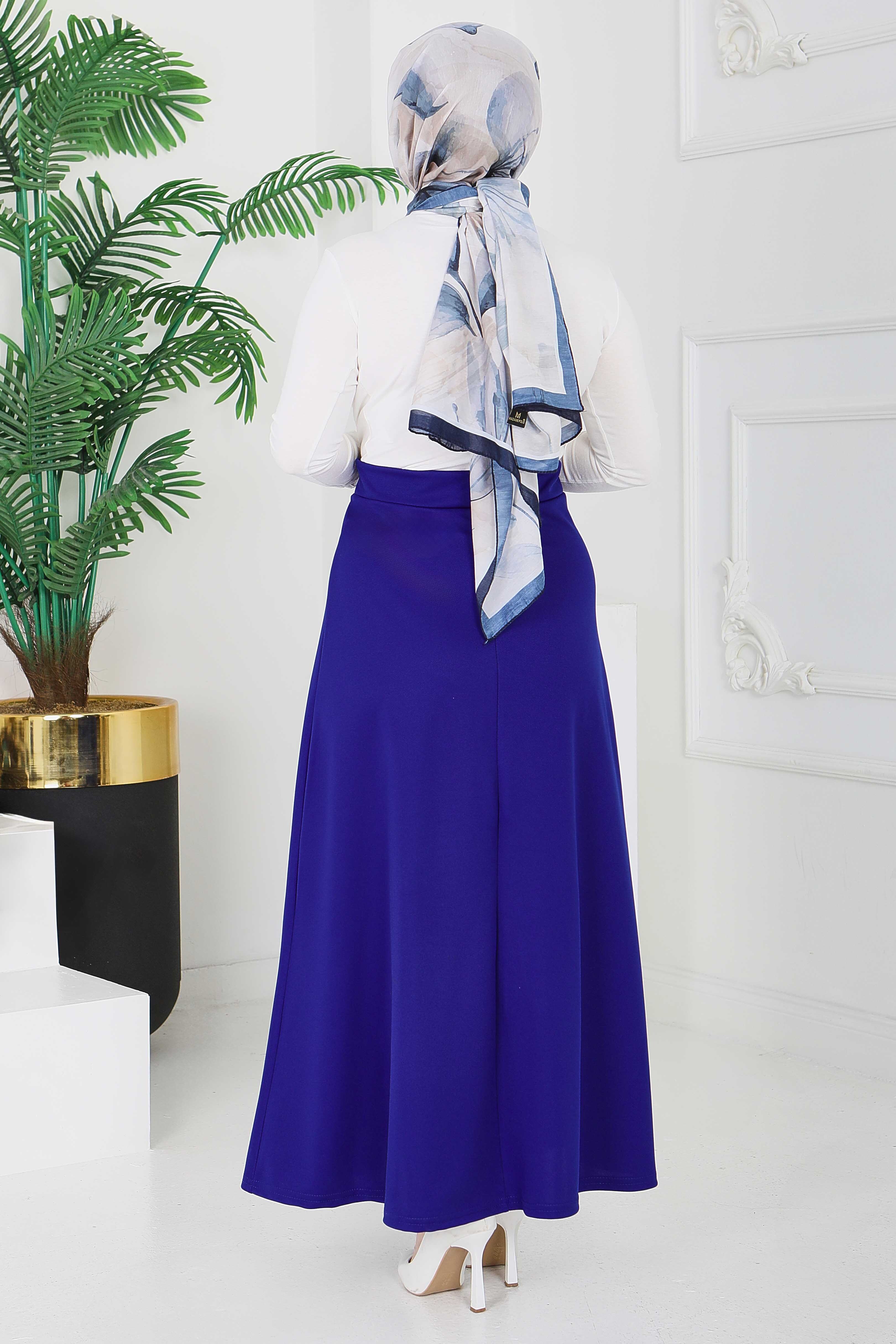 Marbella Düz Çan Etek - 2082-SAKS - 4