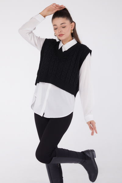 Mini Salaş Triko Süveter - 27646 