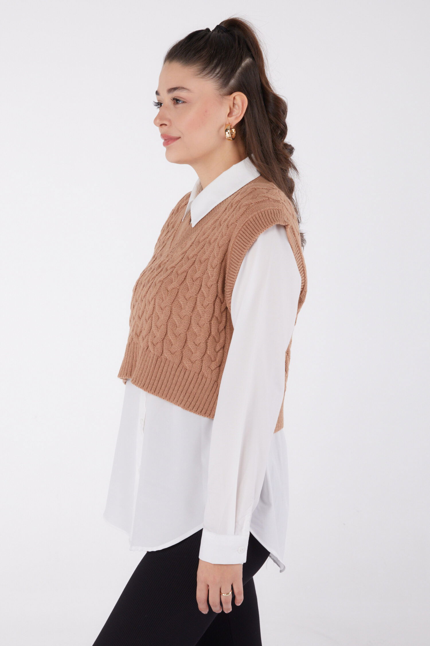 Mini Salaş Triko Süveter - 27646 - 4