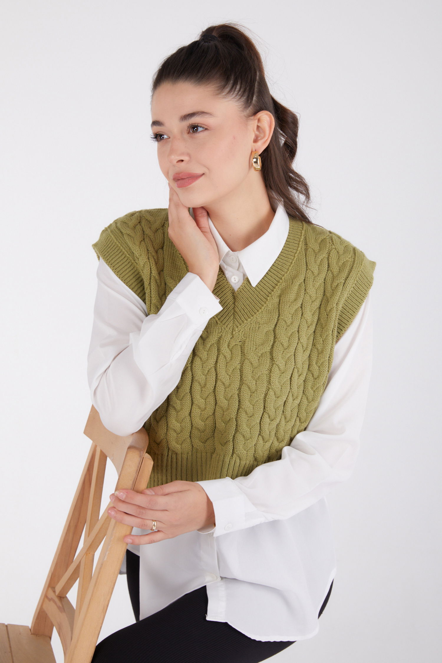 Mini Salaş Triko Süveter - 27646 - 9