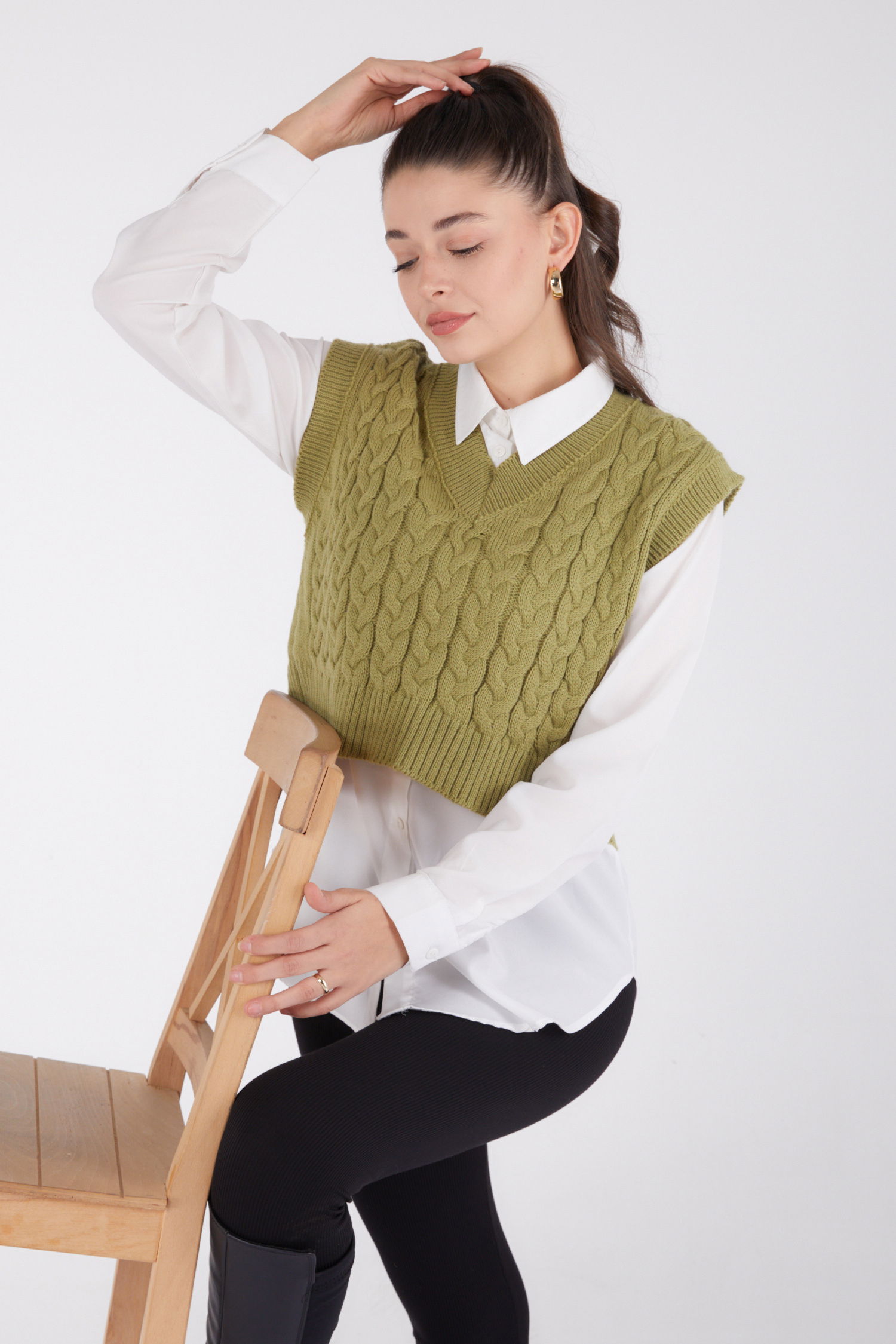 Mini Salaş Triko Süveter - 27646 - 3
