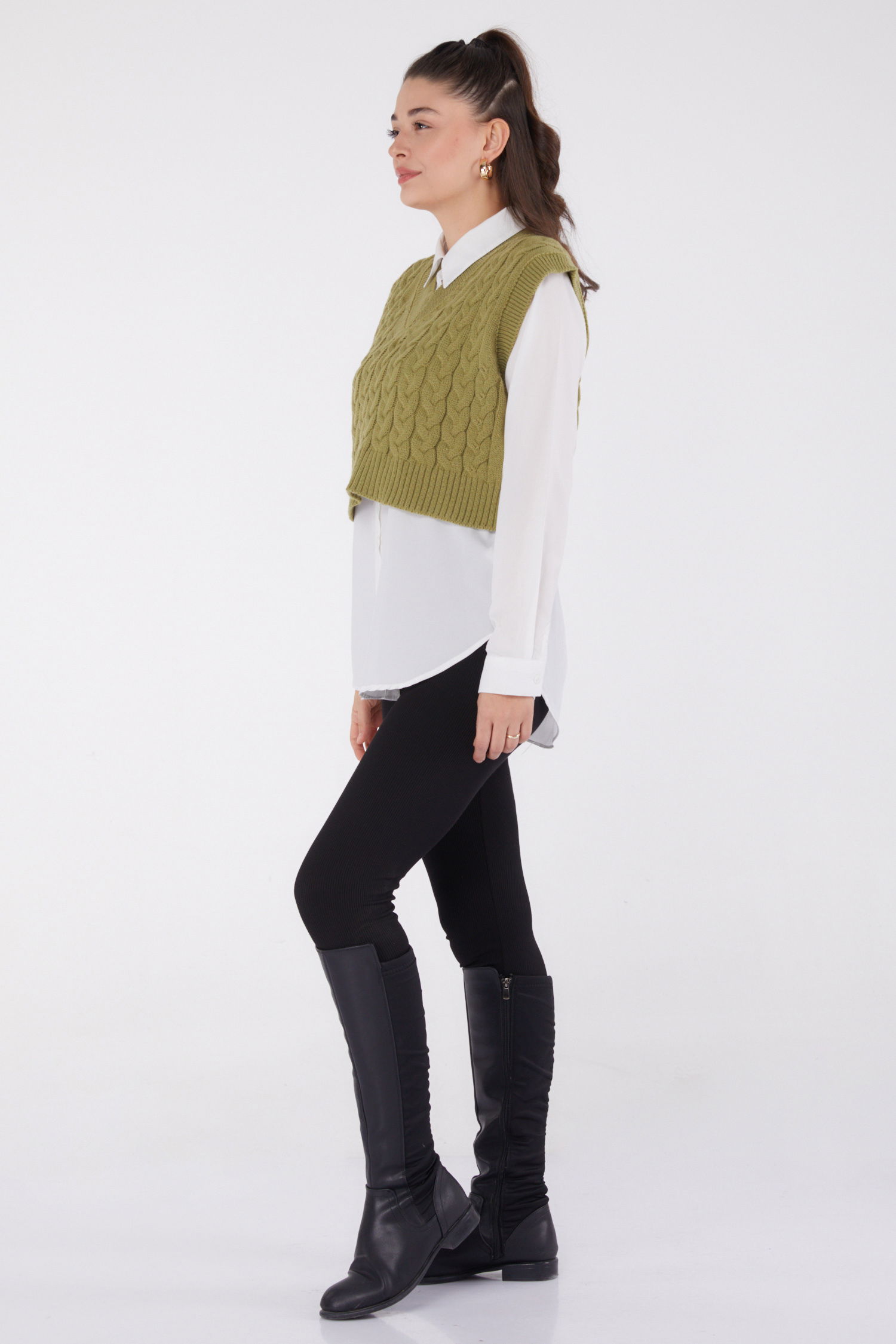Mini Salaş Triko Süveter - 27646 - 5
