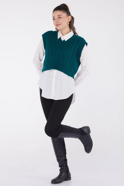 Mini Salaş Triko Süveter - 27646 