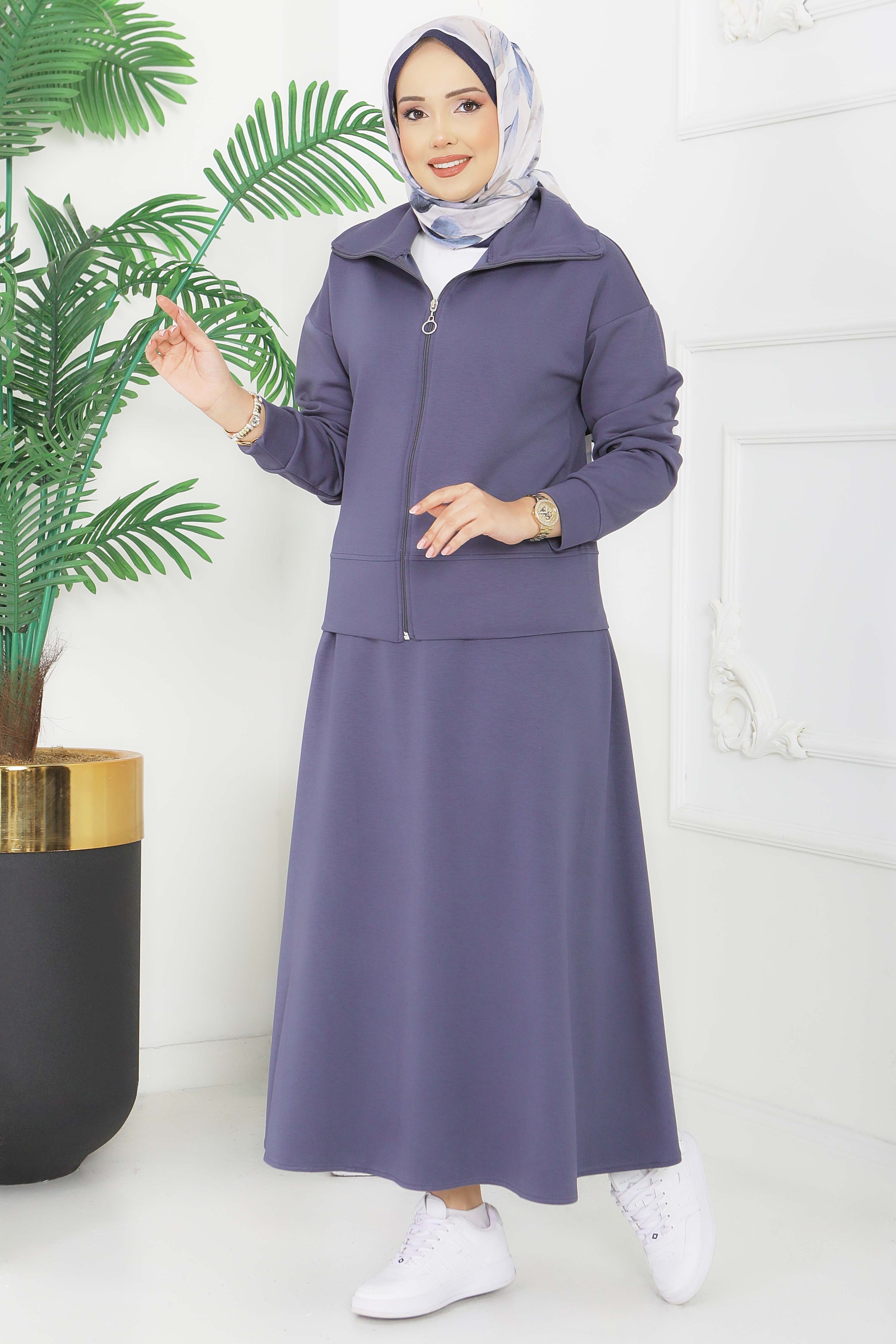 Modal Etekli Takım - 28387-FUME - 3