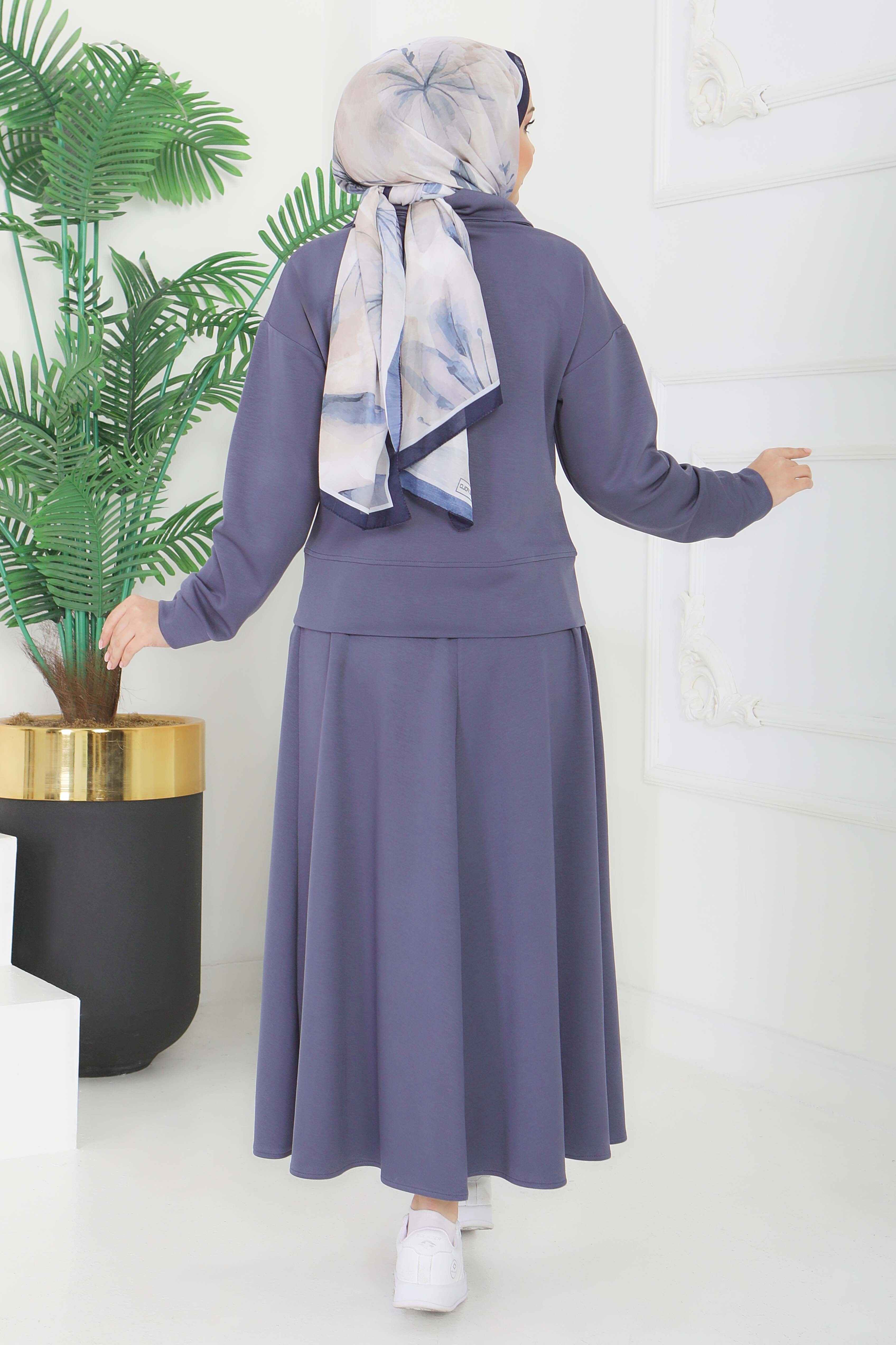 Modal Etekli Takım - 28387-FUME - 5