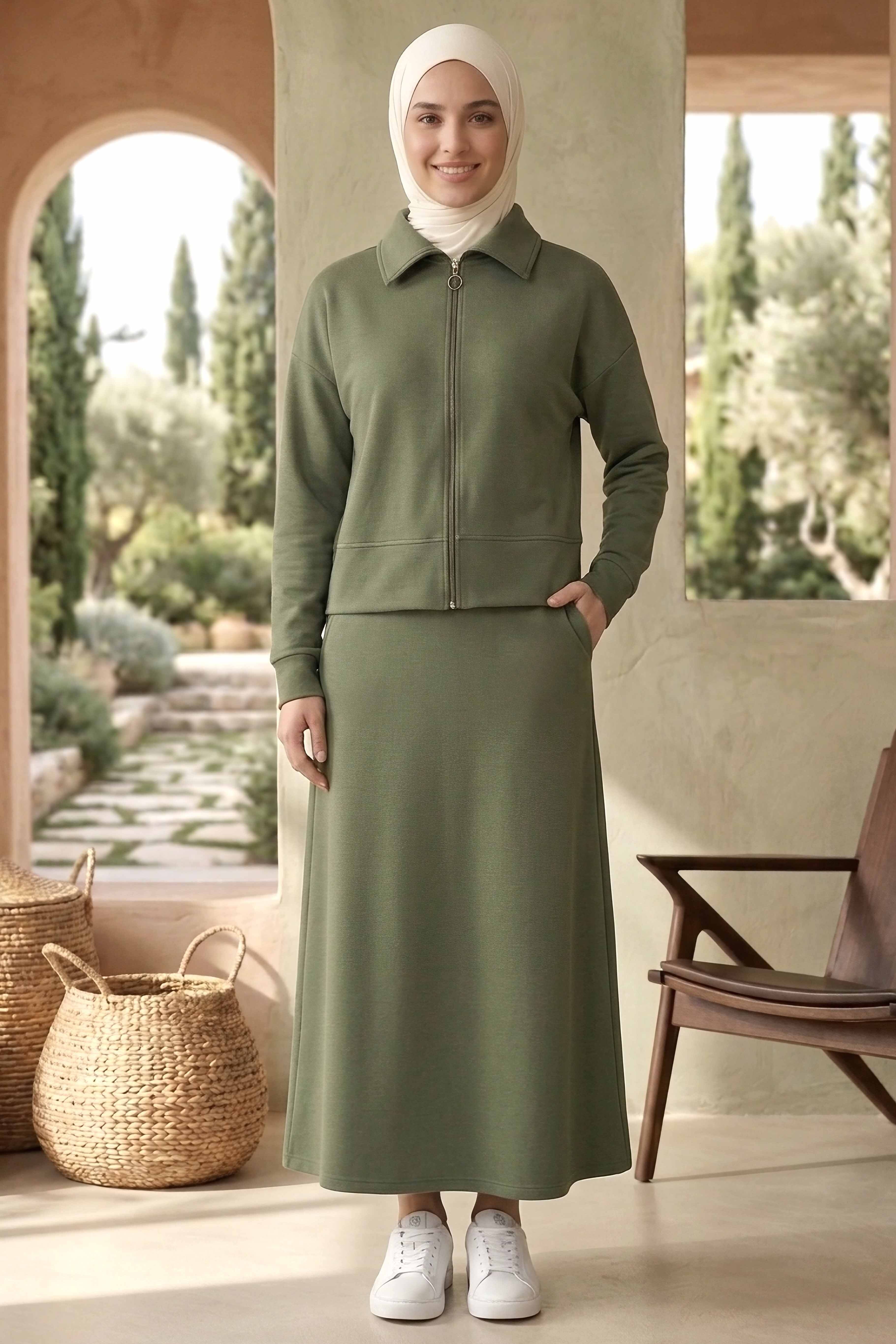 Modal Etekli Takım - 28387-HAKI - 2