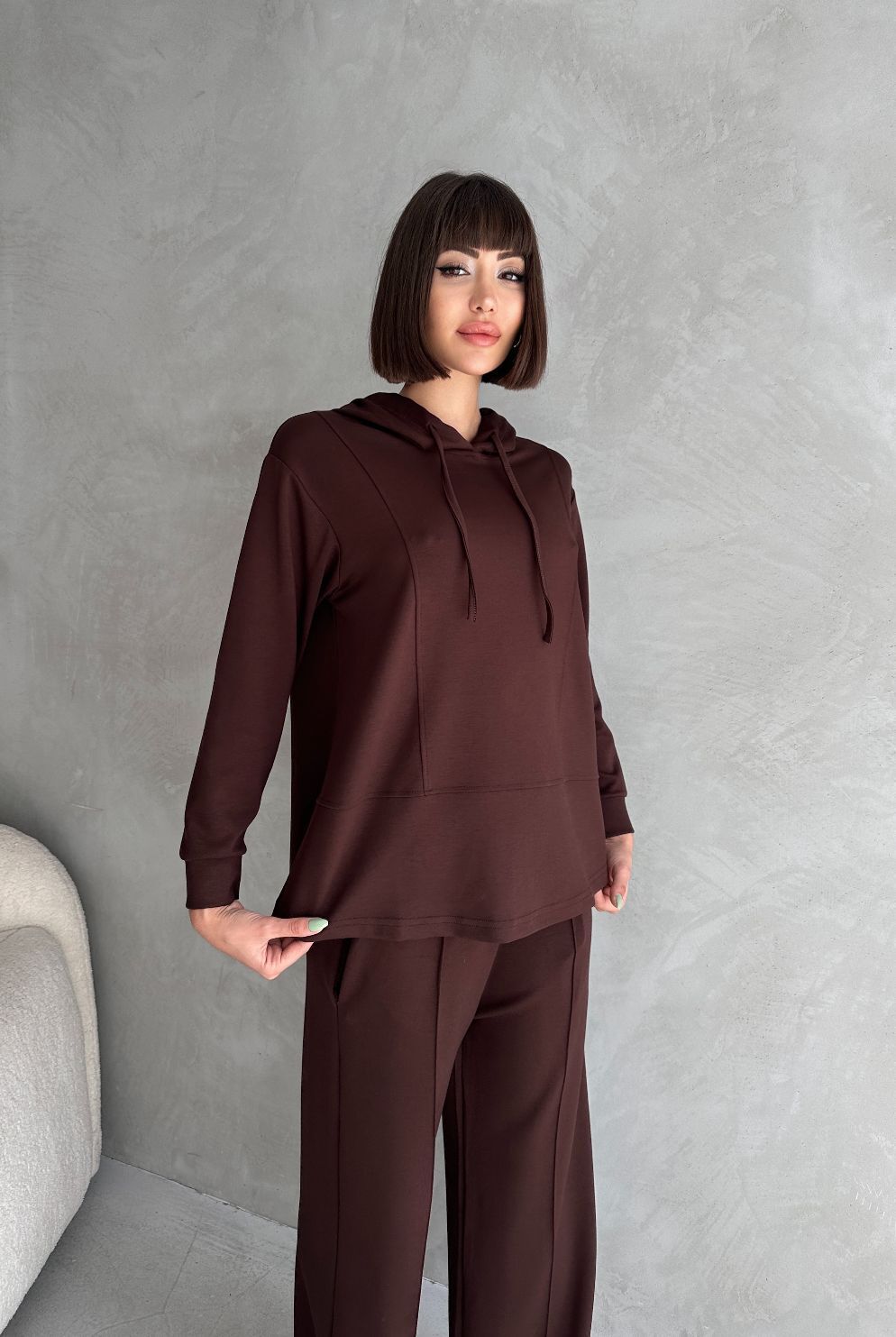 Modal İkili Takım - 27715-KAHVE - 8