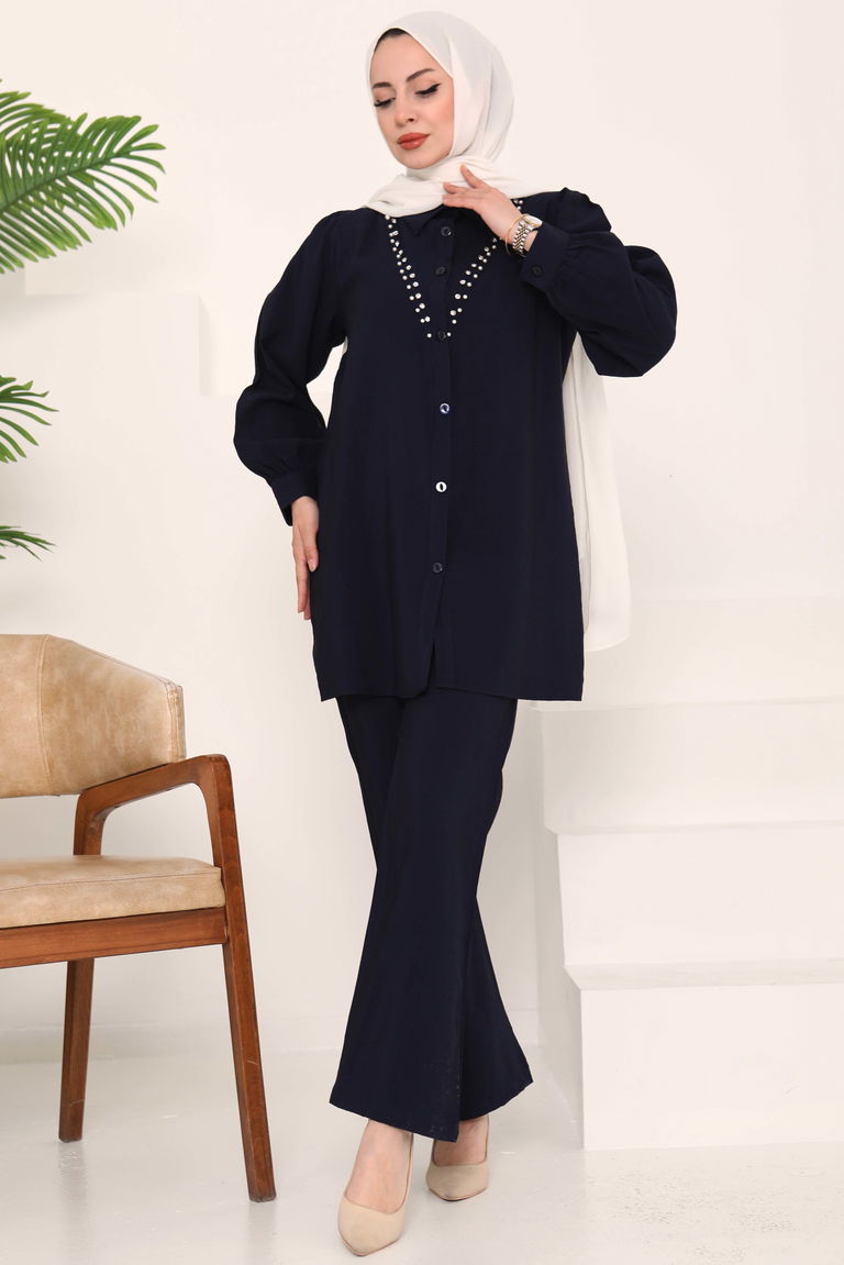 Modal Taşlı İkili Takım - 27019 - TOFİSA