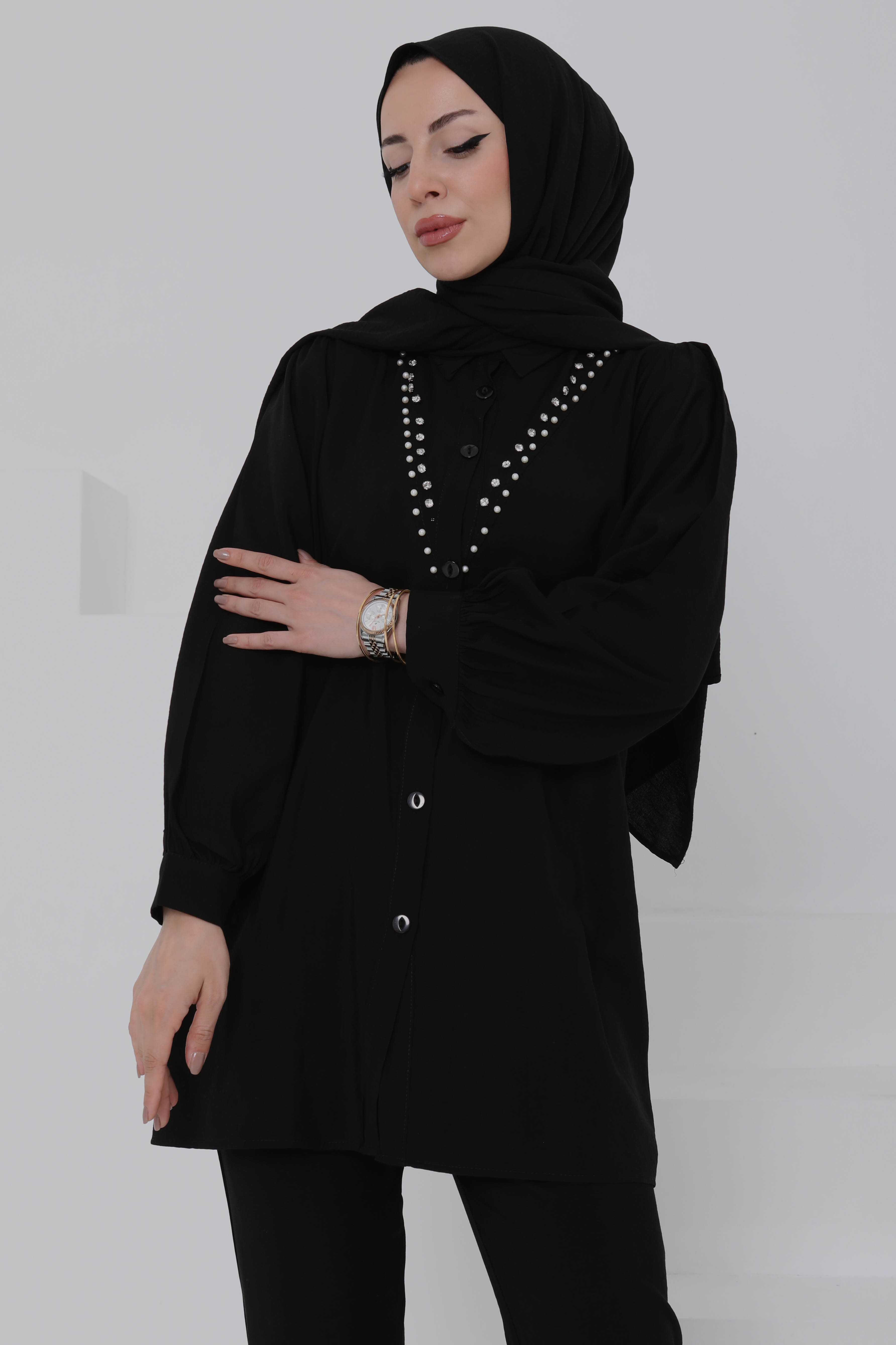 Modal Taşlı İkili Takım - 27019 - 2