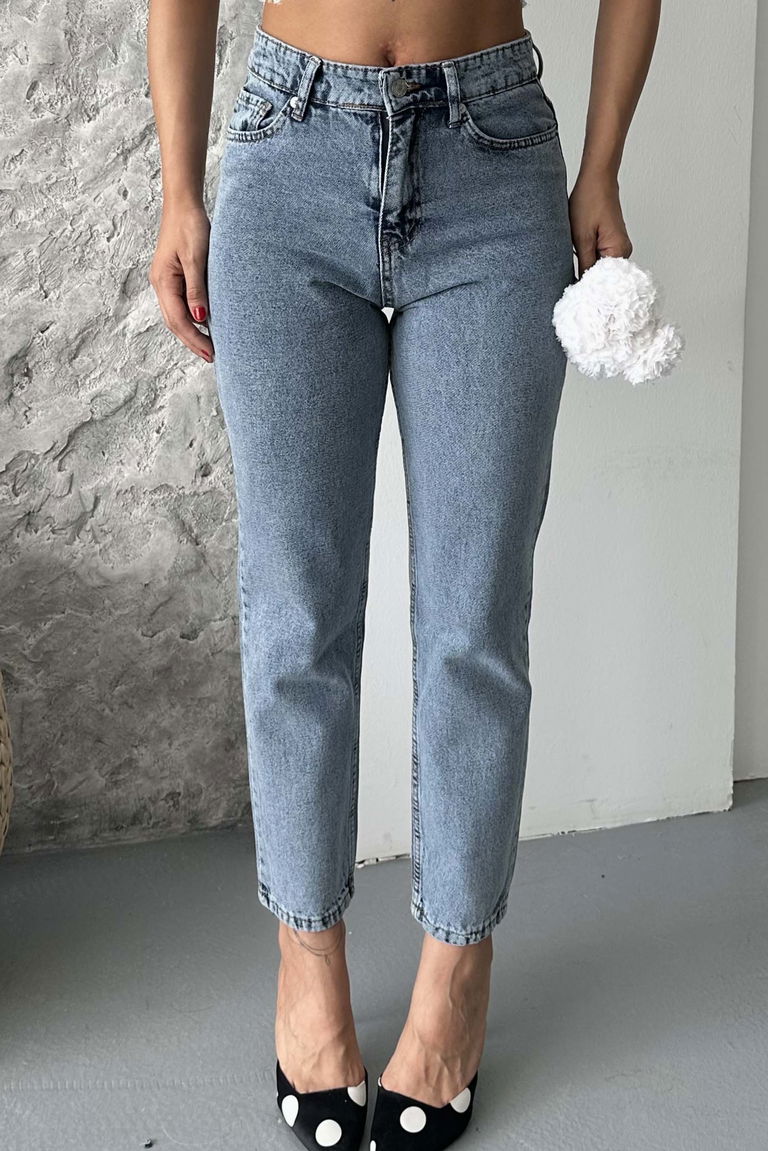 Mom Fit Kot Pantolon - 27301 - TOFİSA