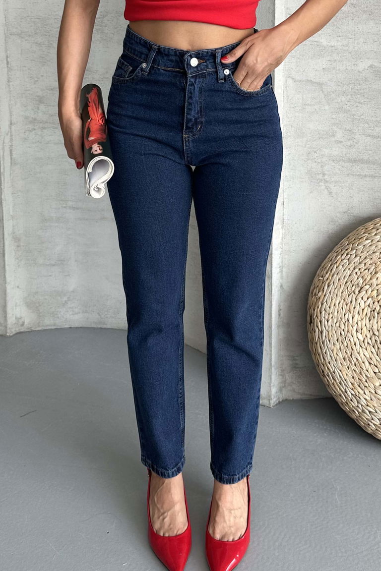 Mom Fit Kot Pantolon - 27301 - TOFİSA