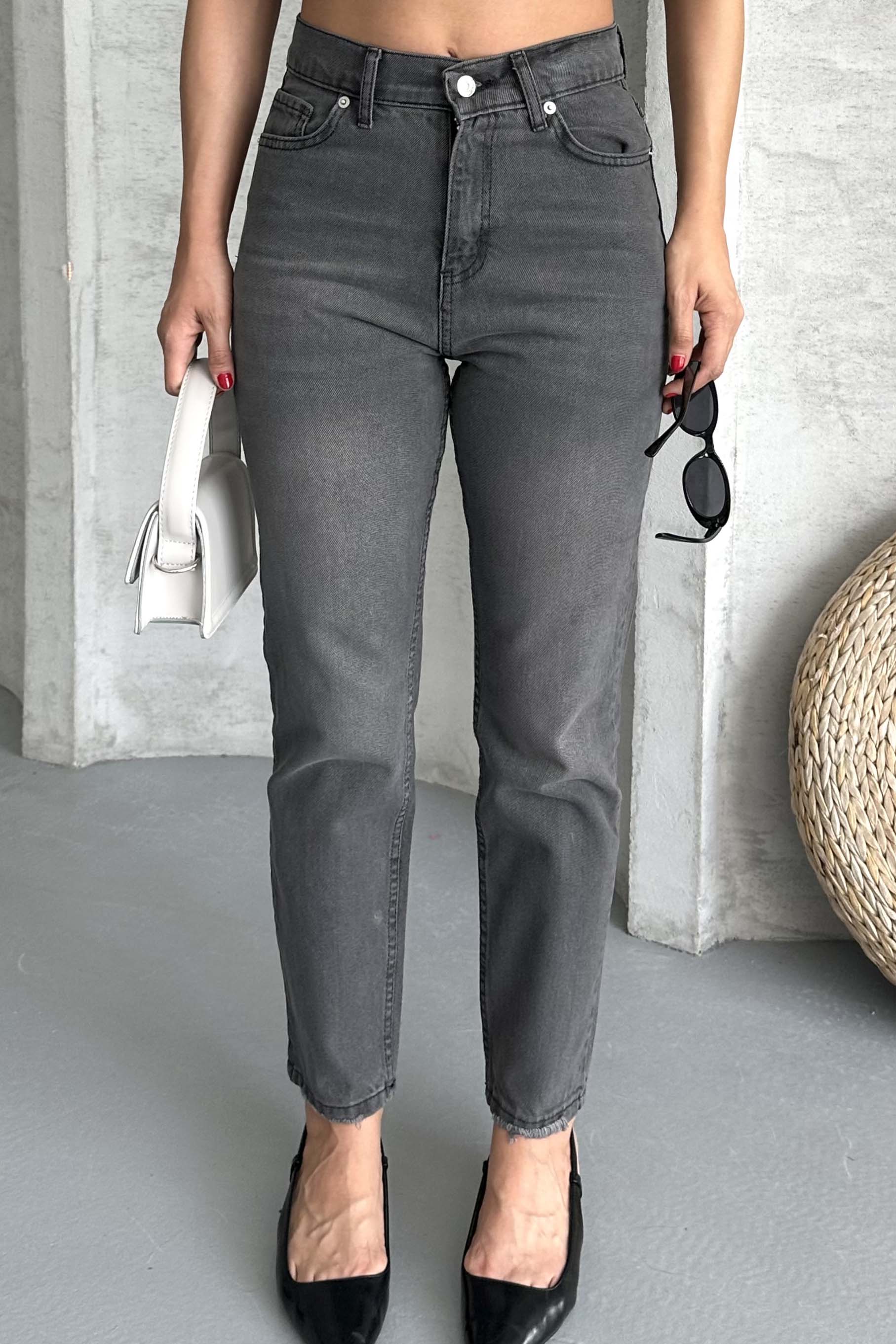 Mom Kot Pantolon Füme - 27302 - 2