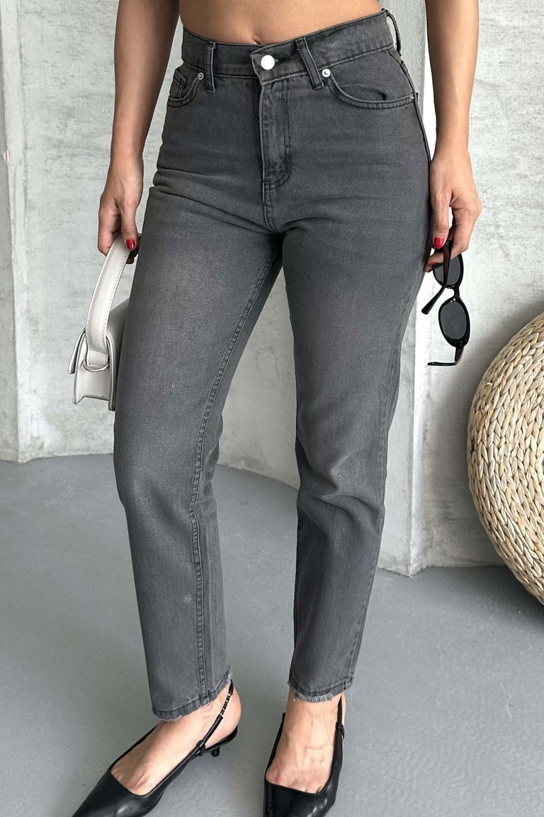 Mom Kot Pantolon Füme - 27302 - TOFİSA