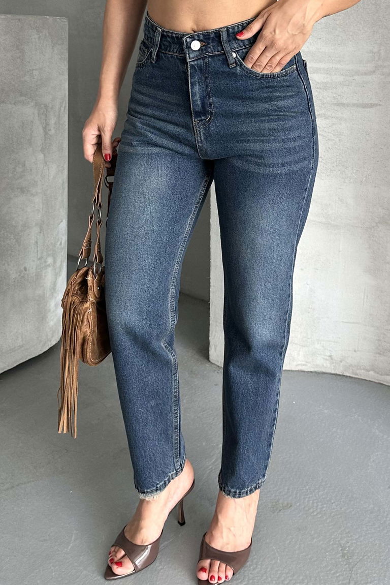 Mom Kot Pantolon Tint-kahve - 27302 - TOFİSA