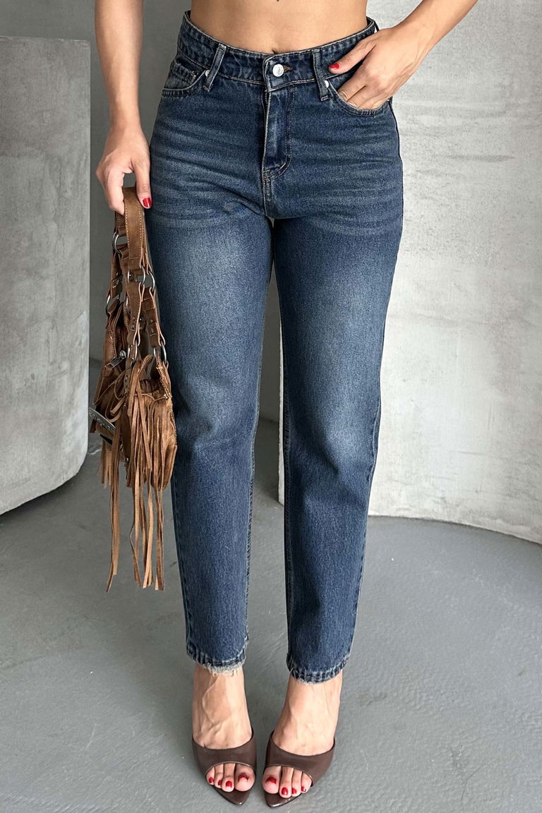 Mom Kot Pantolon Tint-kahve - 27302 - TOFİSA