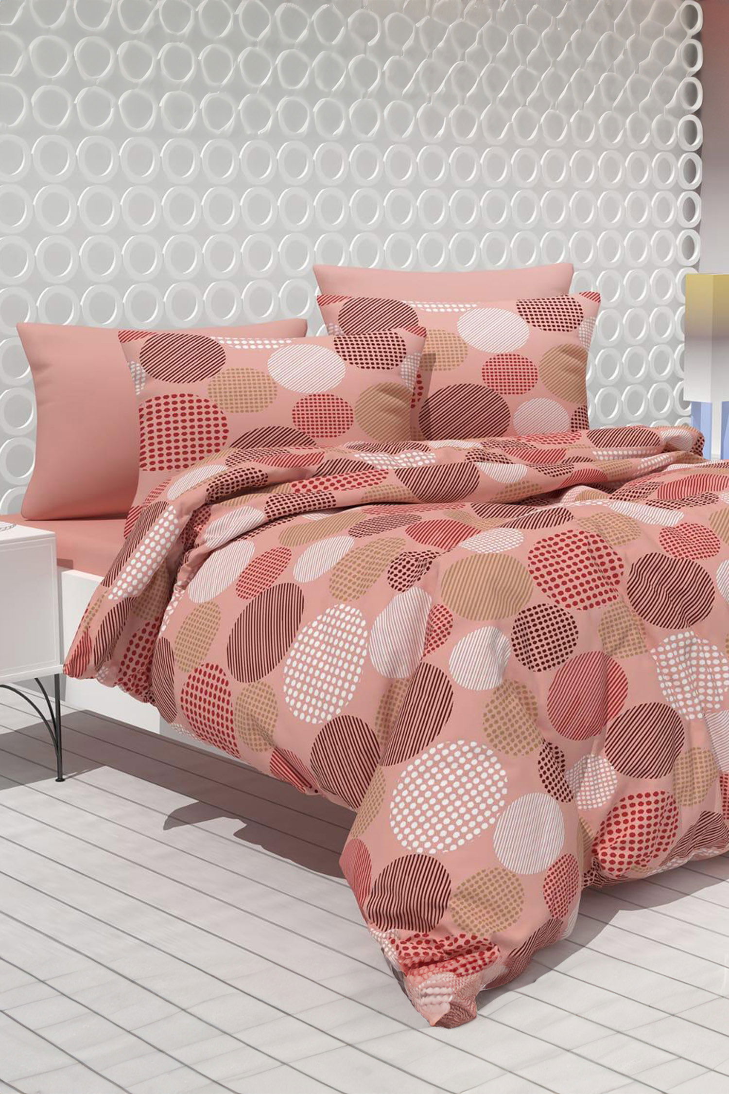 Mürdüm Çift Kişilik Nevresim Seti - 24772 - 1