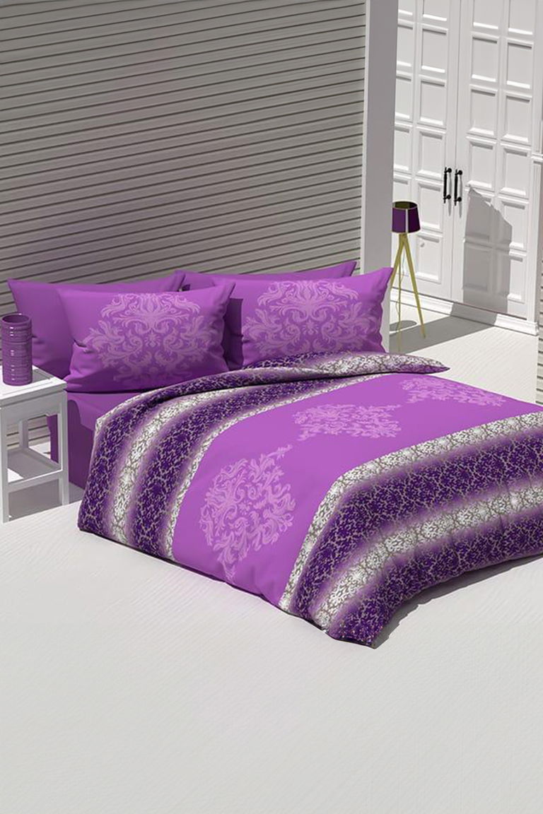 Mürdüm Çift Kişilik Nevresim Seti - 26516