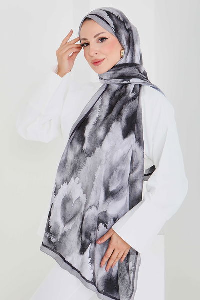 Natural Harmony Bambu Crash Şal - 27914-ANTRASIT 