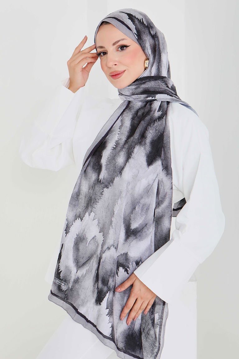 Natural Harmony Bambu Crash Şal - 27914-ANTRASIT - TOFİSA