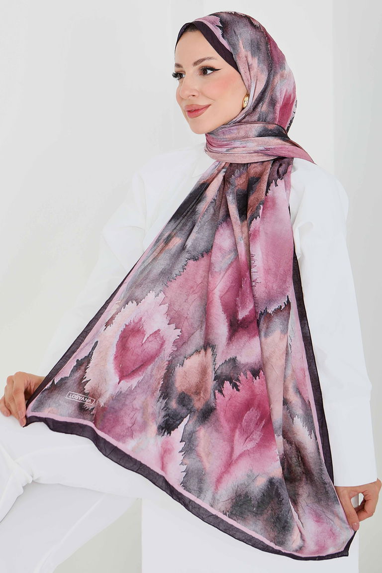 Natural Harmony Bambu Crash Şal - 27914-MURDUM - TOFİSA