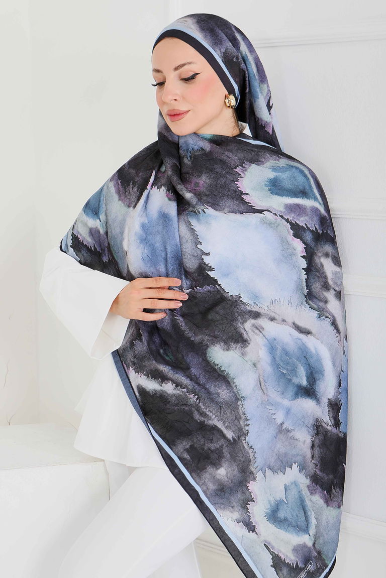 Natural Harmony Bambu Crash Şal - 27914-SIYAH - TOFİSA