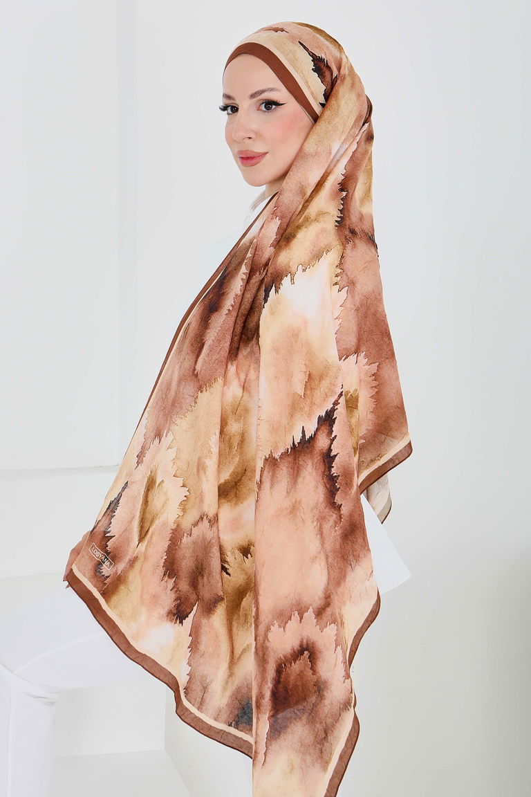 Natural Harmony Bambu Crash Şal - 27914-TABA - TOFİSA