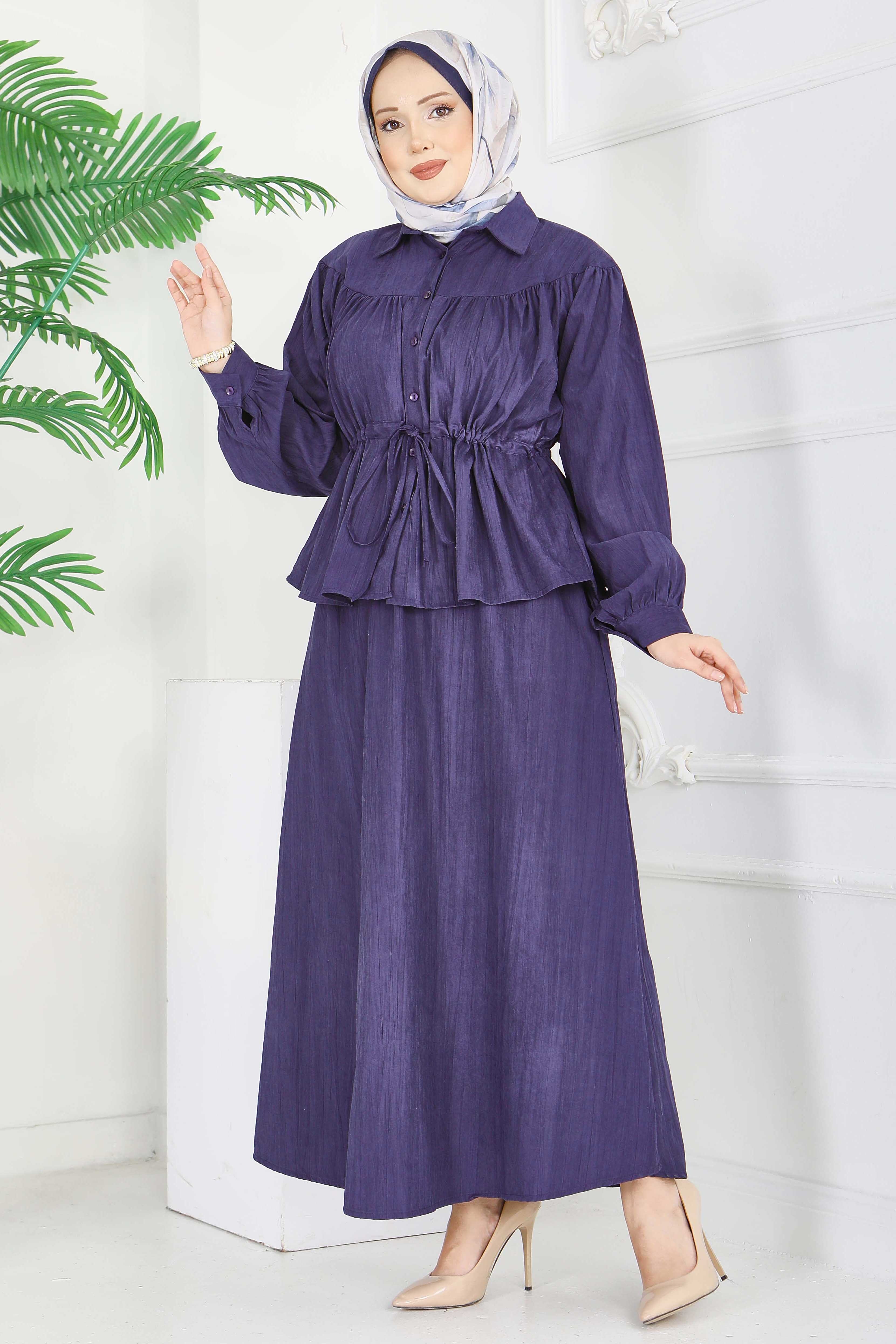 Nubuk Cupra Etekli Takım - 28284-LACIVERT - 2