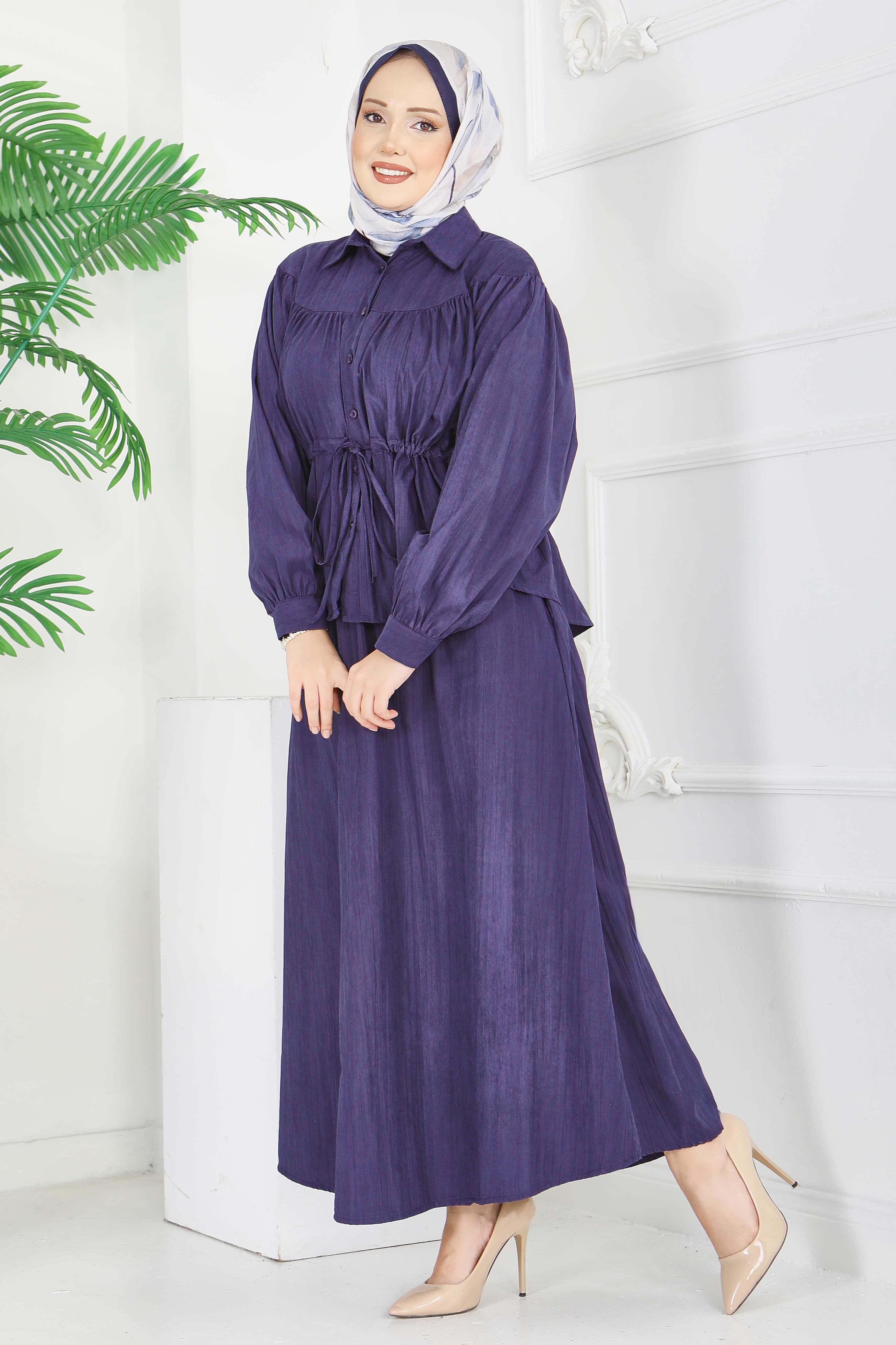 Nubuk Cupra Etekli Takım - 28284-LACIVERT - 3