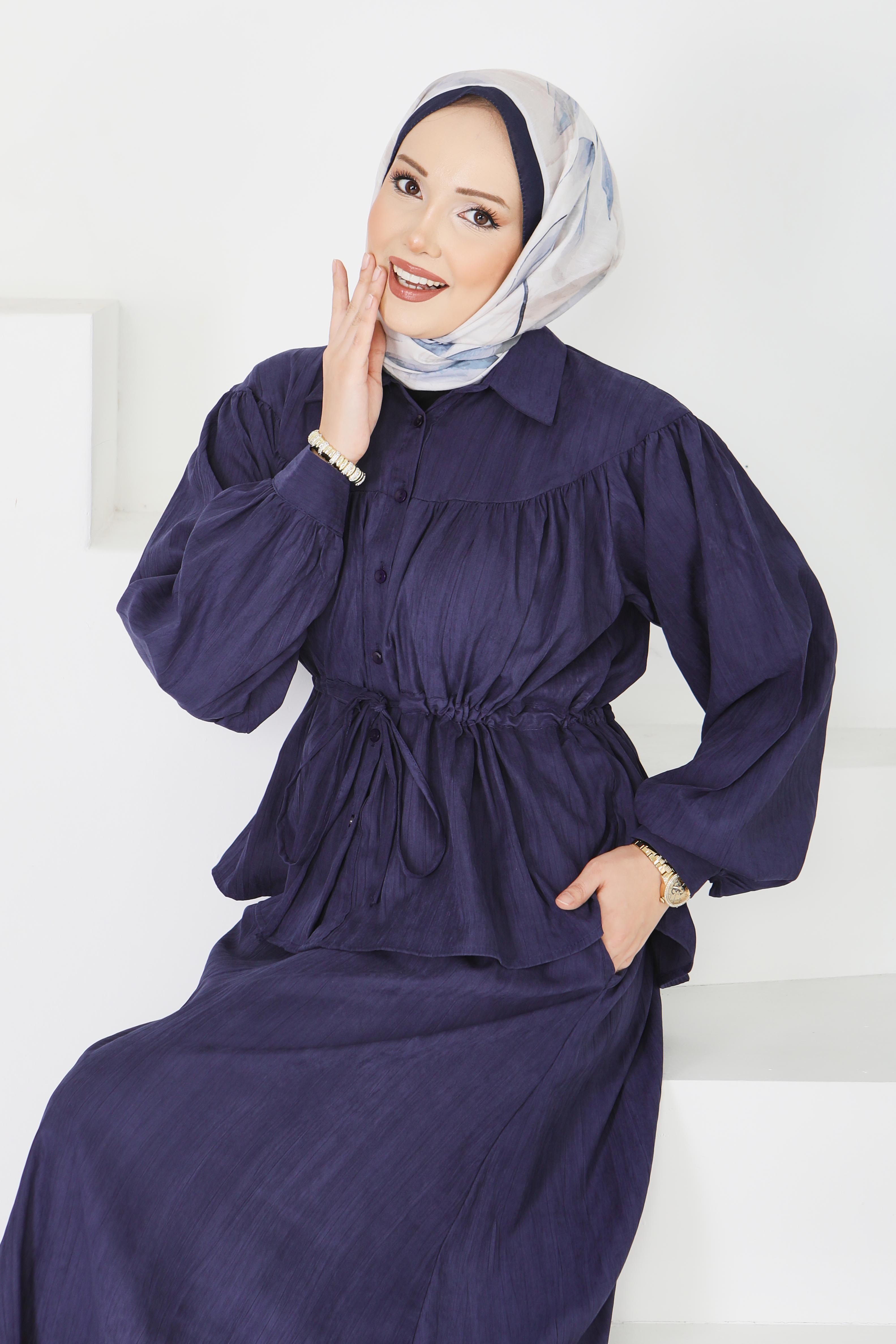 Nubuk Cupra Etekli Takım - 28284-LACIVERT - 1