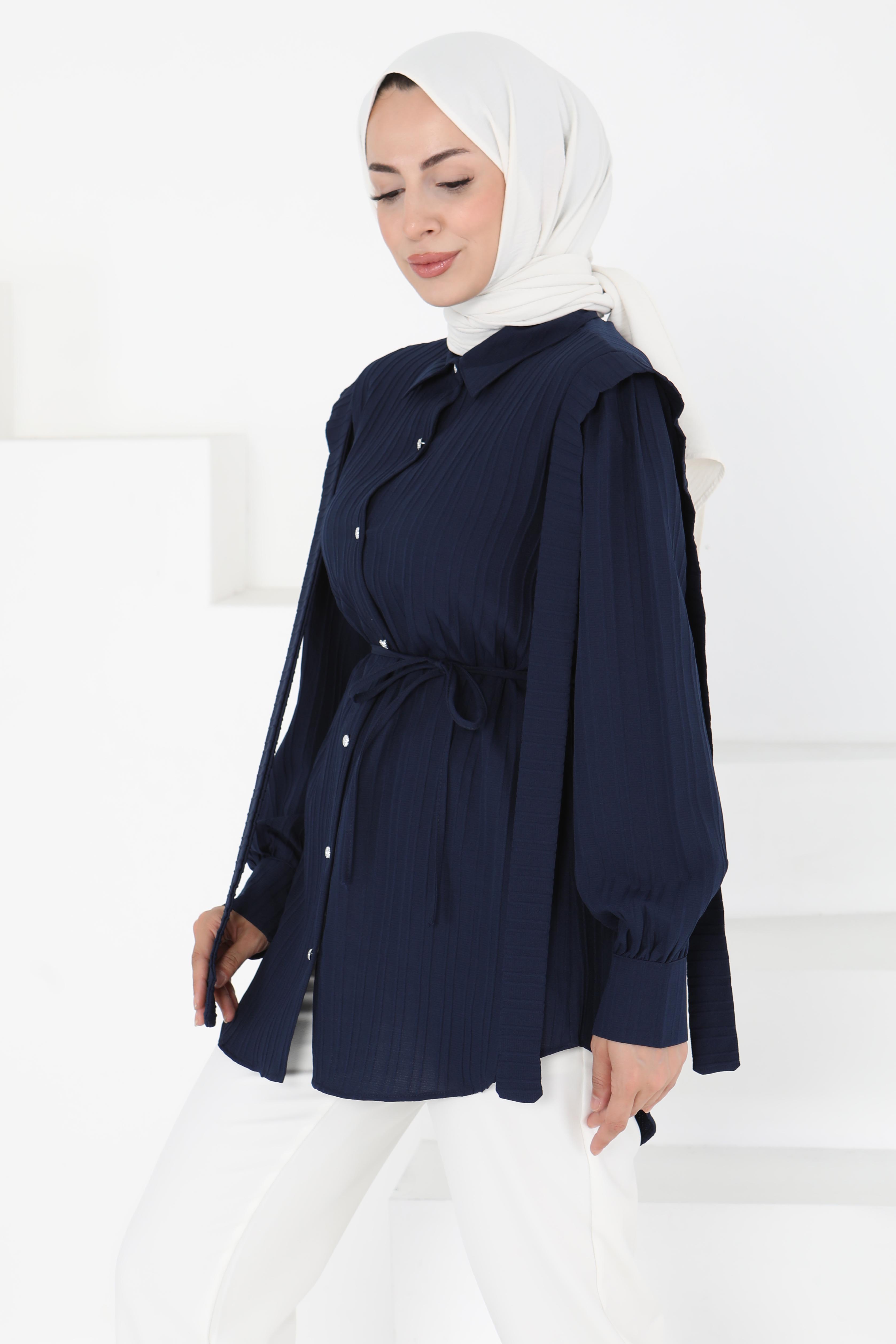 Omuz Bağlama Detaylı Tunik - 27195 - 2