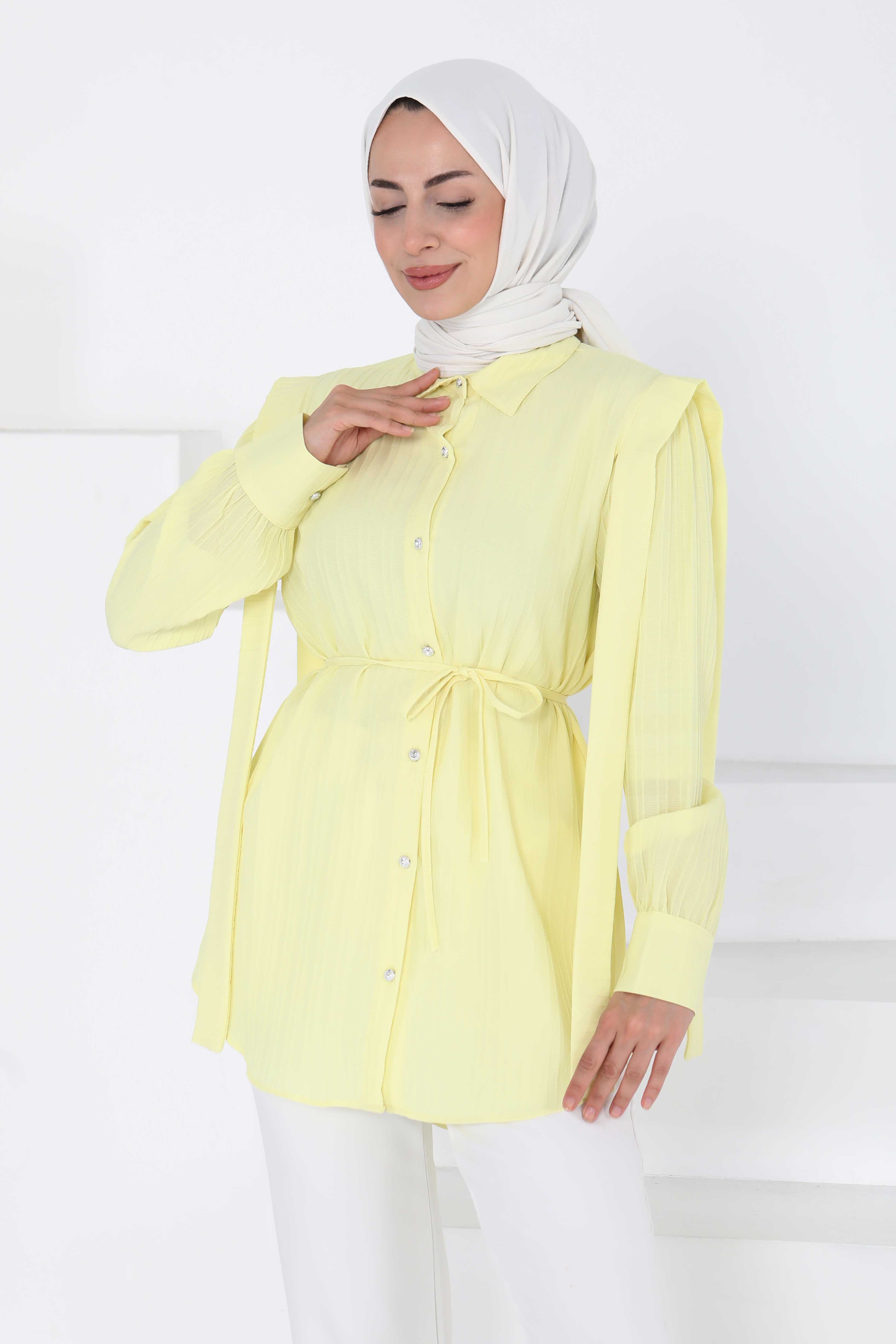 Omuz Bağlama Detaylı Tunik - 27195 - 2